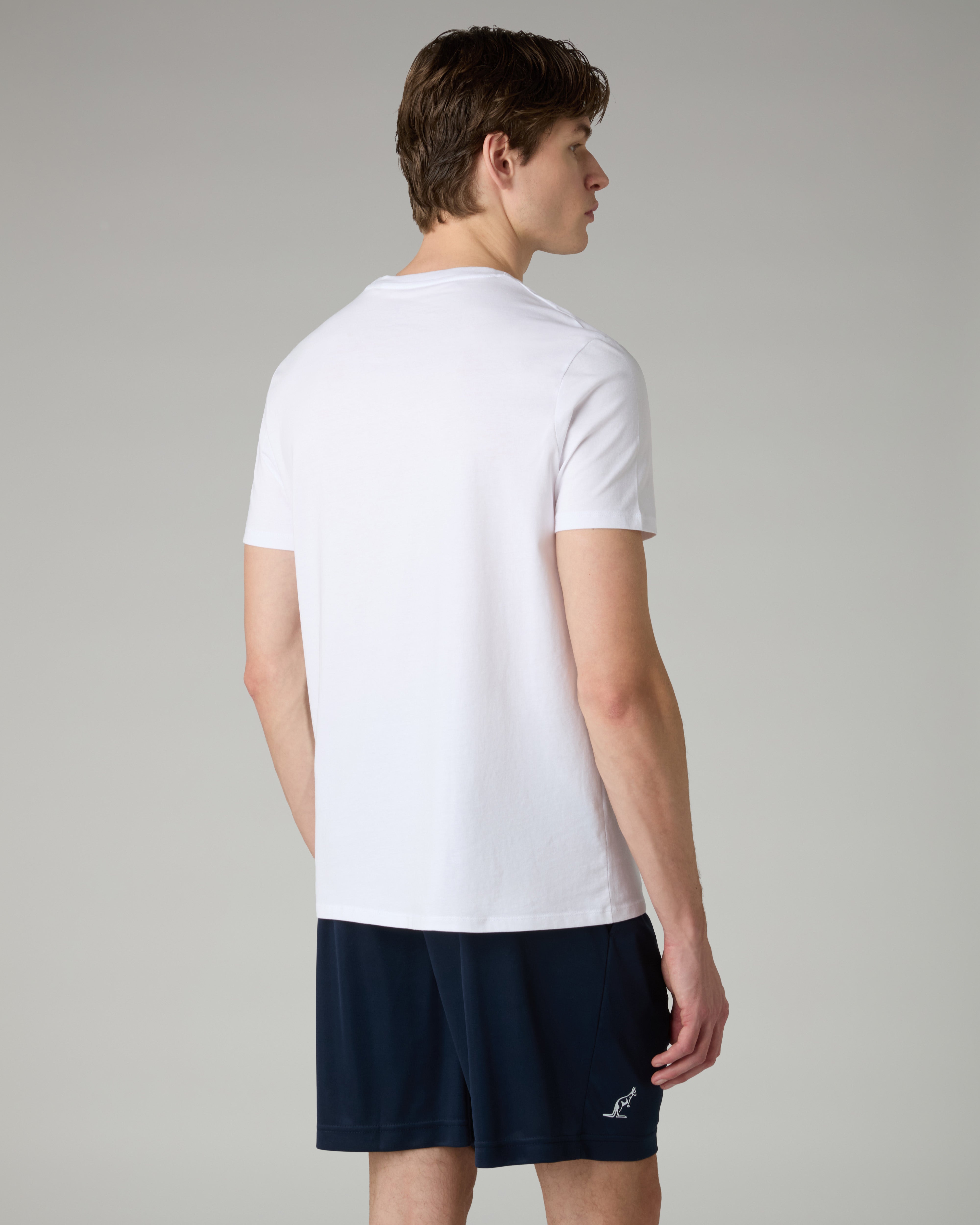 australian-kangaroo-field-t-shirt-t-shirt-cotone-bianca-stampa-petto image 3