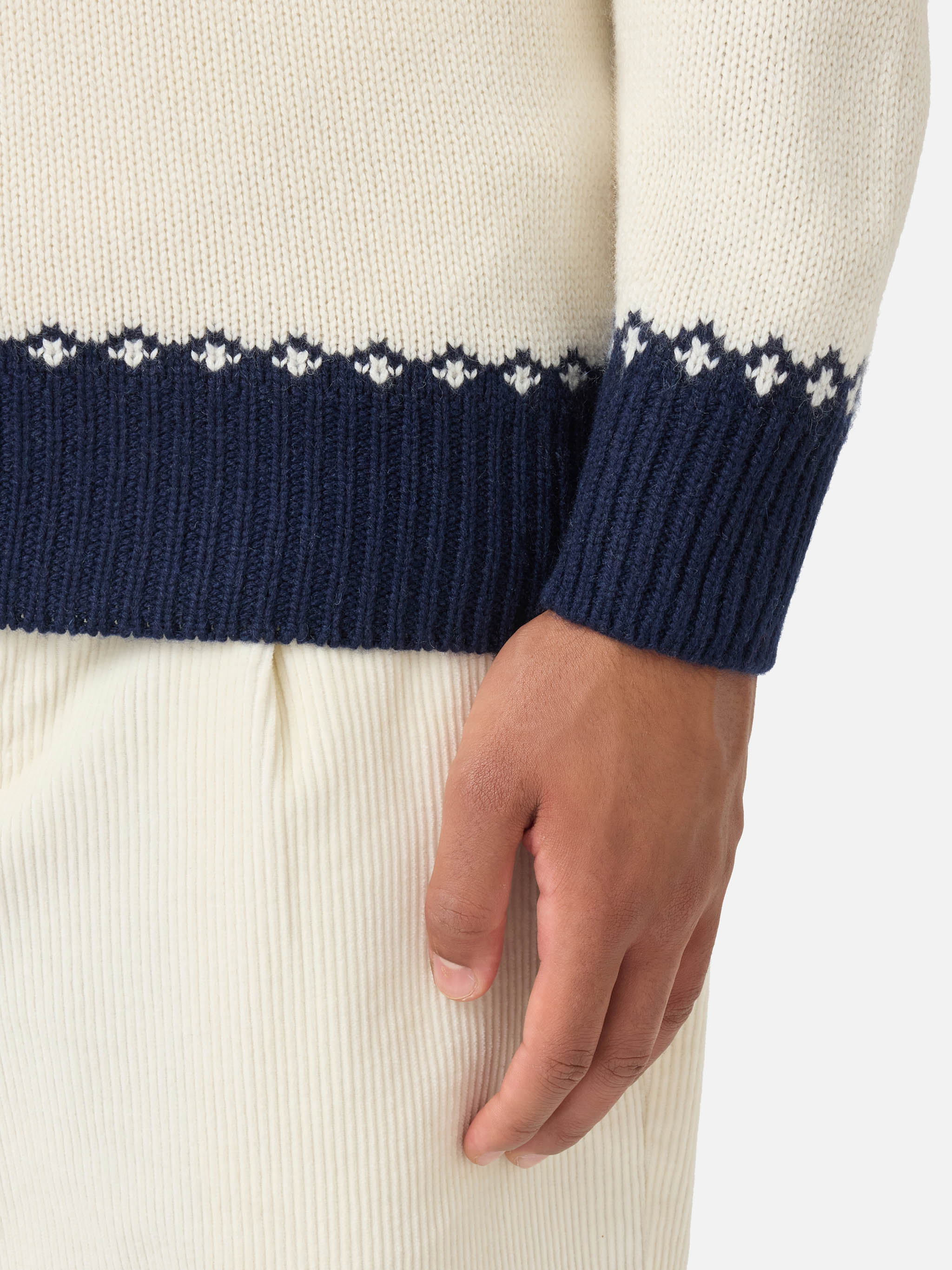 mc2-saint-barth-maglione-girocollo-heron-jacquard-fair-isle-uomo-bianco image 4