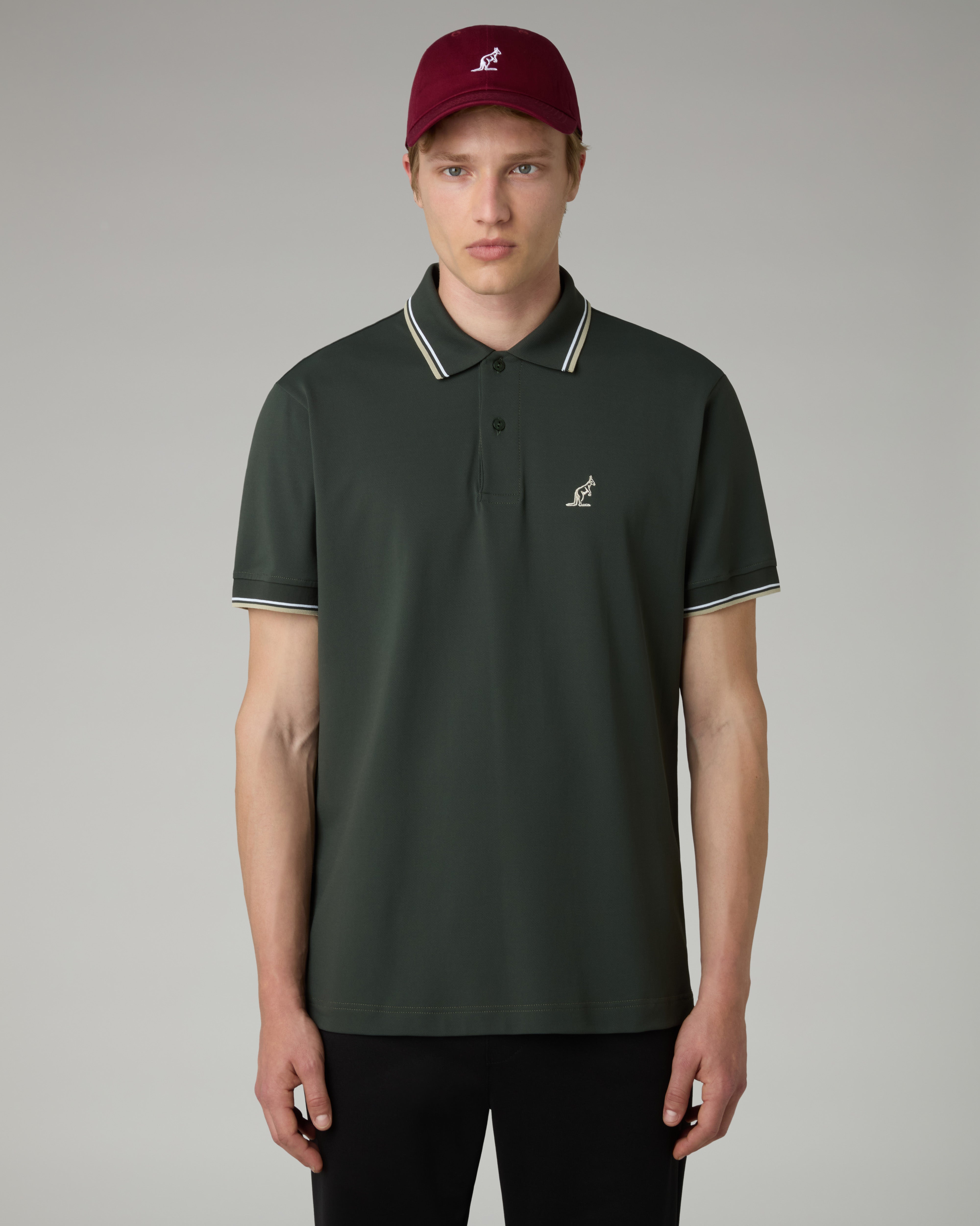 australian-2-stripes-polo-shirt-in-piquet-tecnico image 1