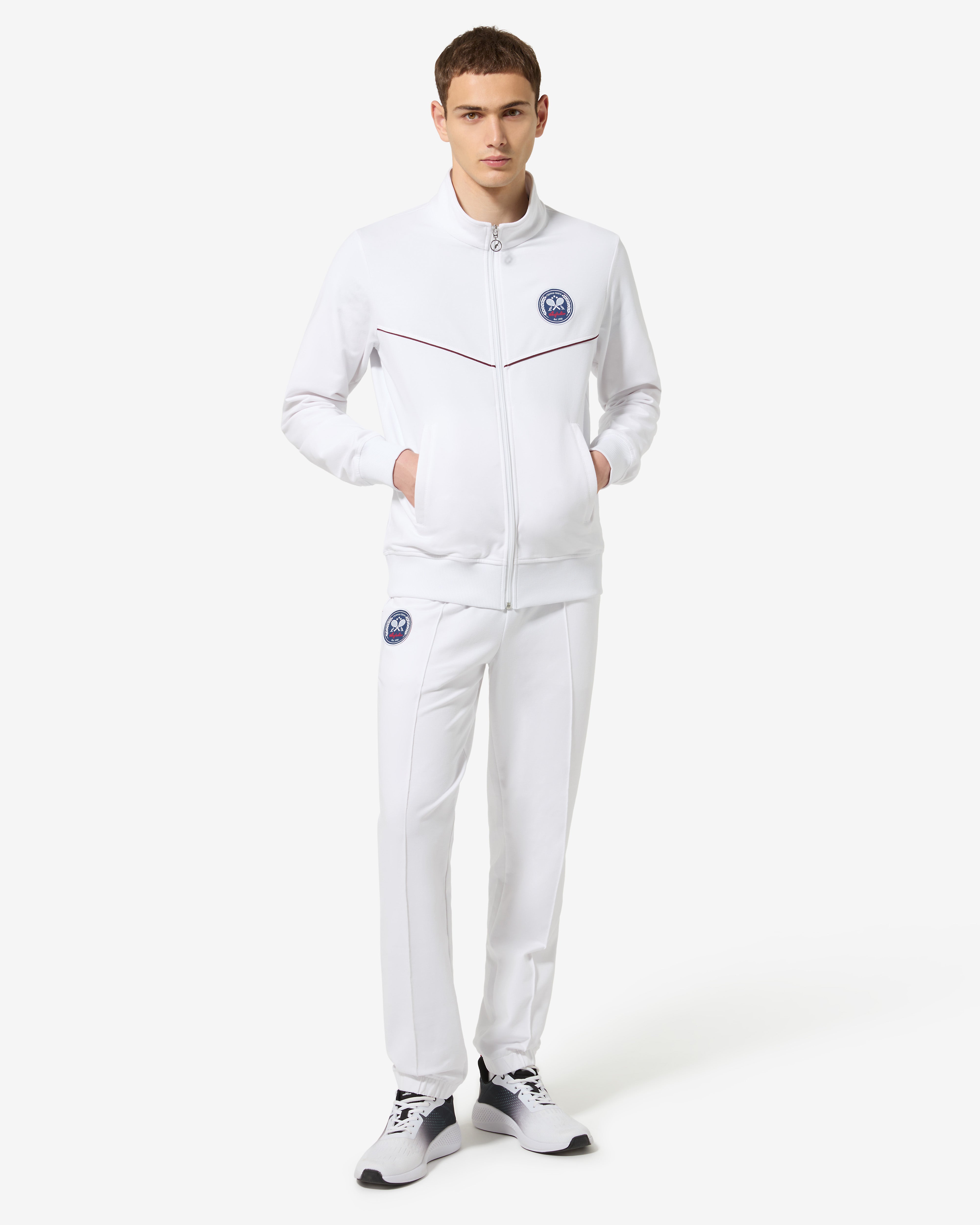australian-legend-track-jacket-bianca-felpa-elasticizzata image 2