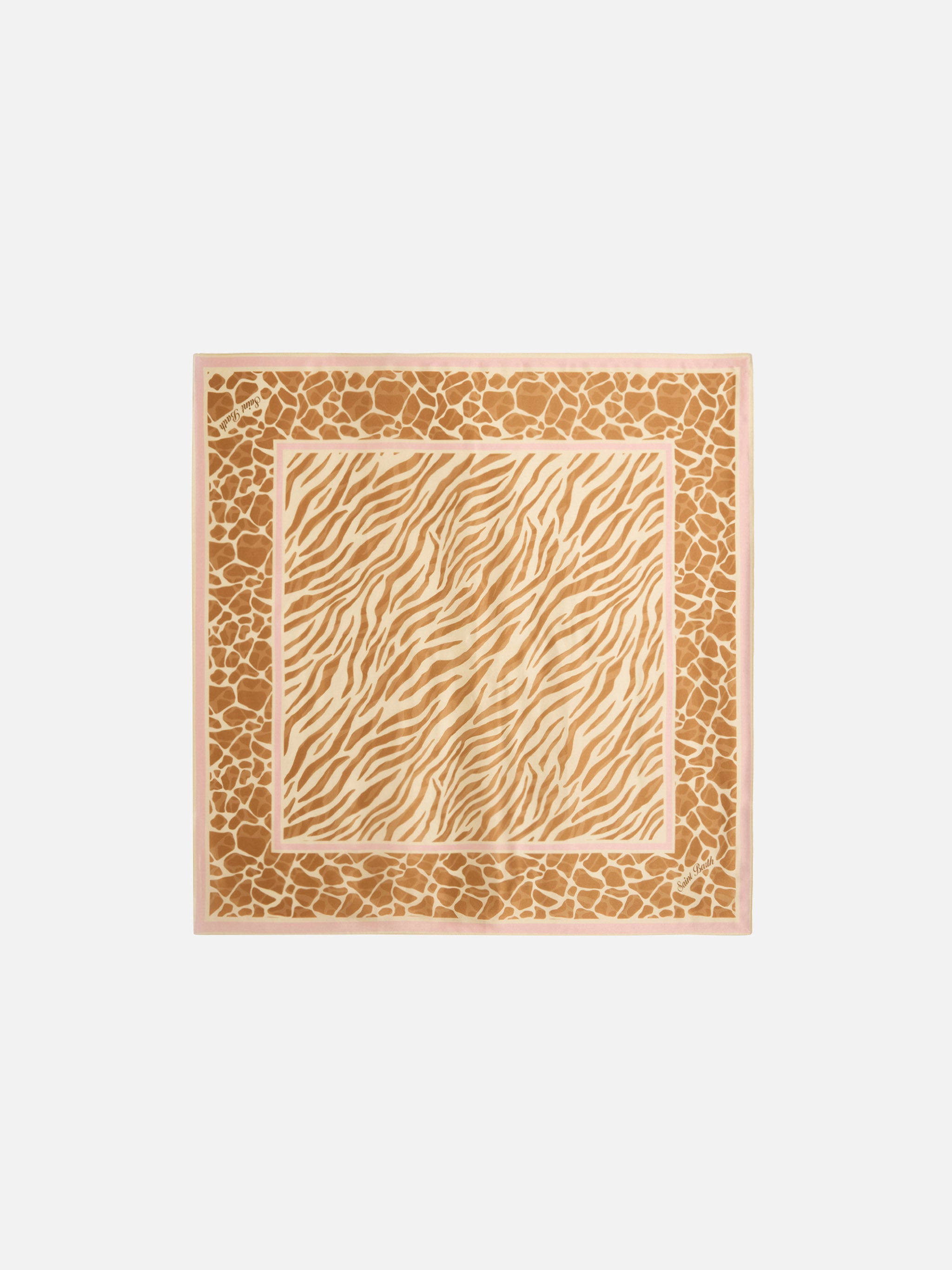 mc2-saint-barth-kitana-foulard-in-seta-stampa-animalier-beige-quadrato image 1