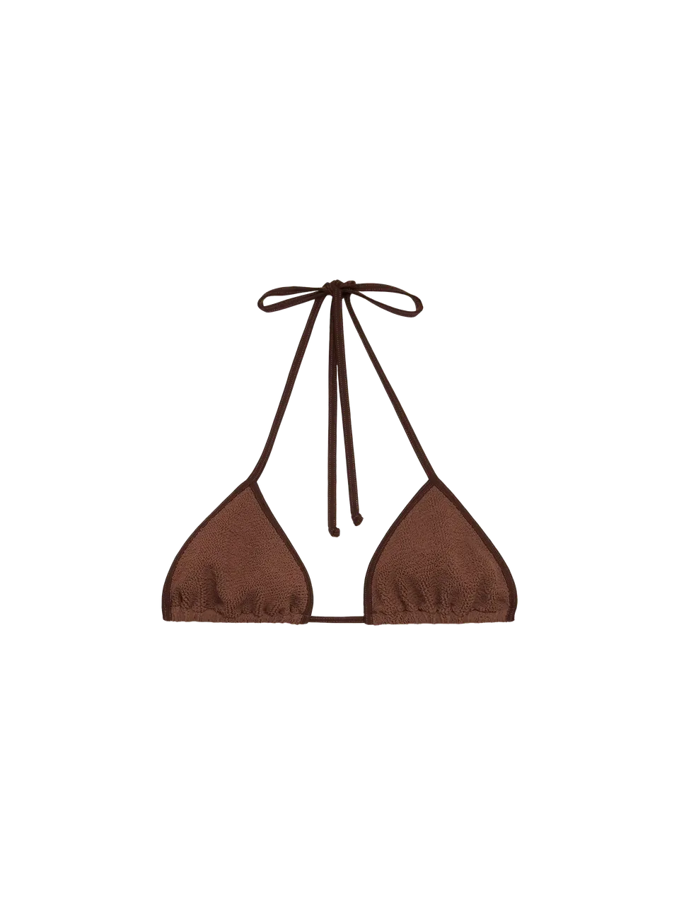 mc2-saint-barth-leah-top-bikini-triangolo-crinkle-marrone image 1