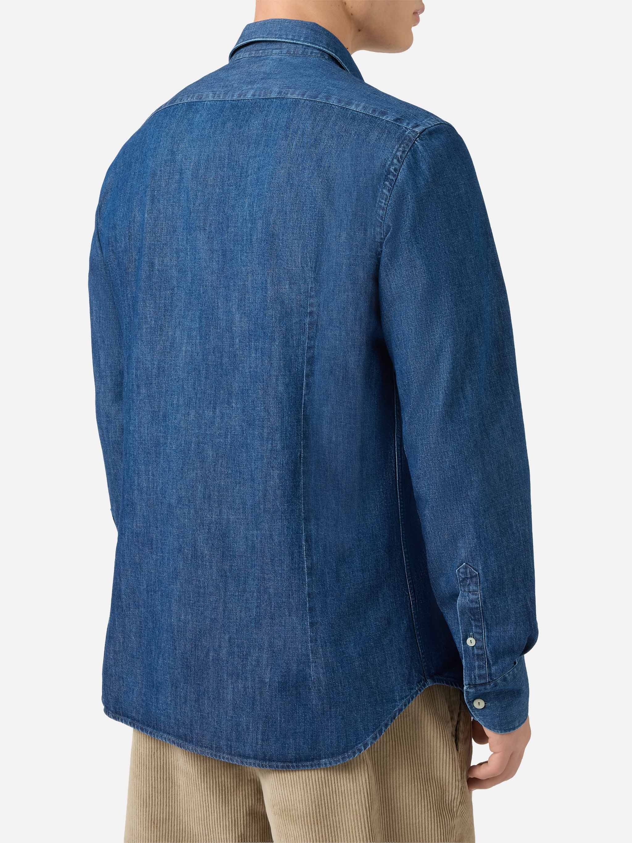 mc2-saint-barth-seefeld-camicia-uomo-denim-blu-collo-classico-maniche-lunghe image 3