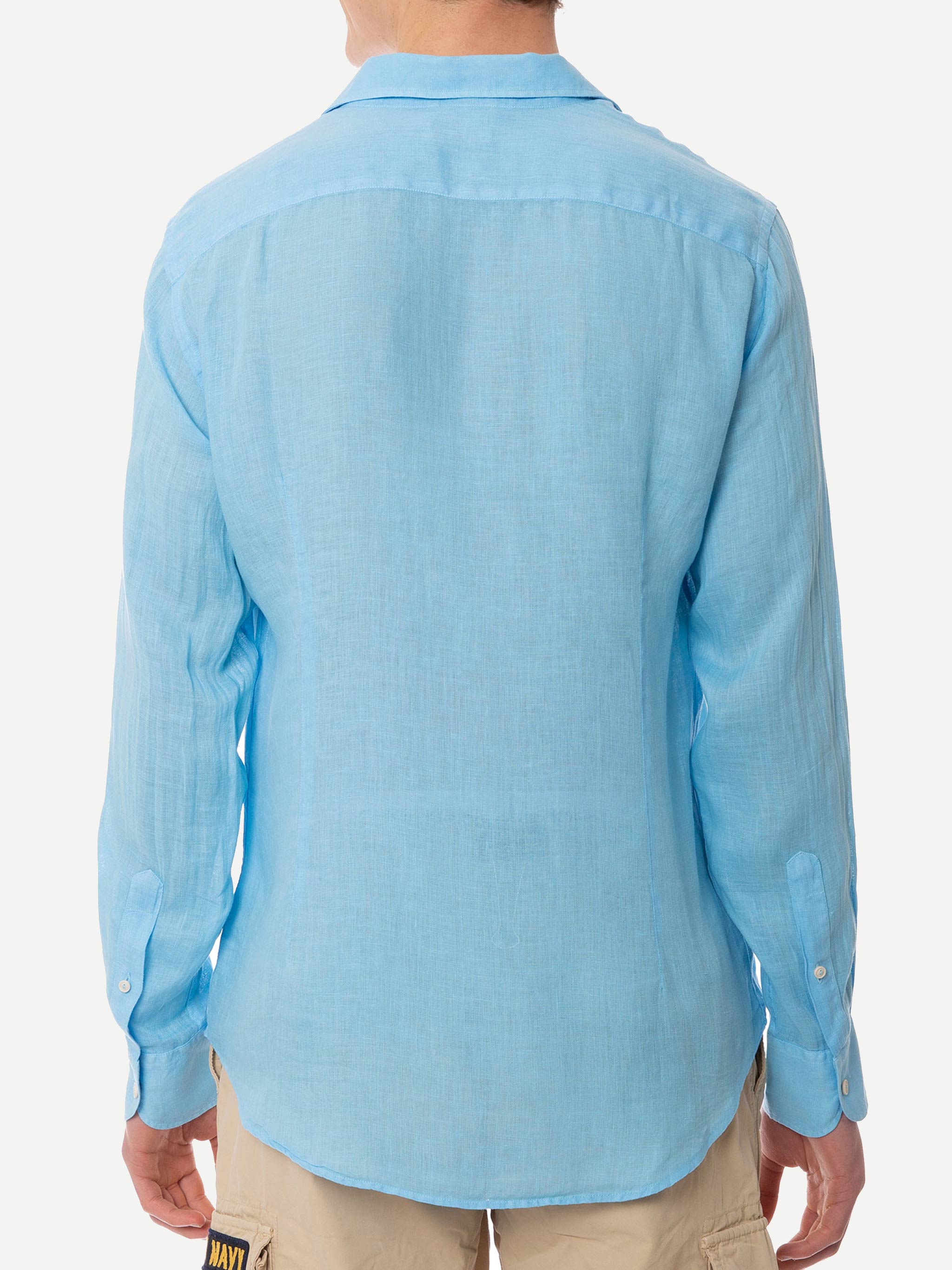 mc2-saint-barth-pamplona-camicia-uomo-in-puro-lino-azzurro image 3