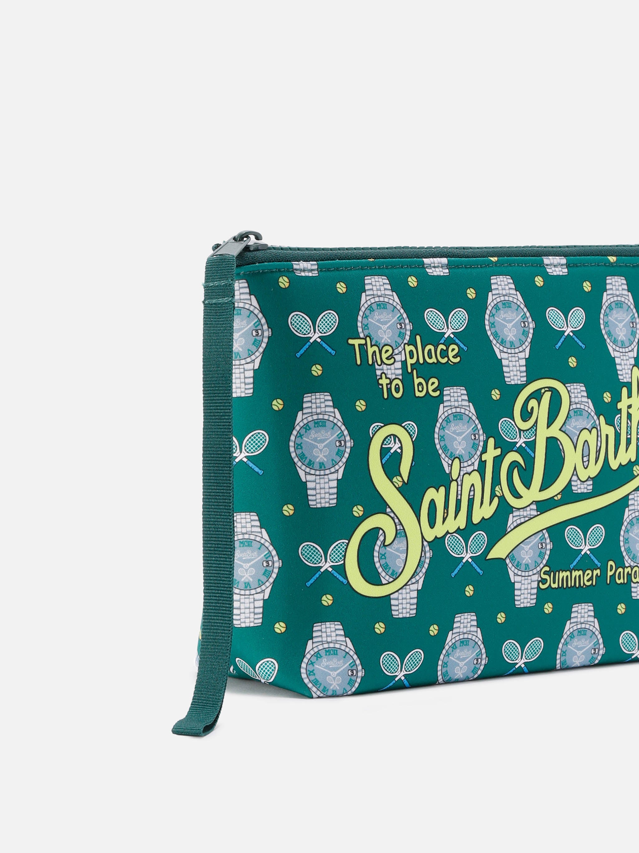 mc2-saint-barth-pochette-aline-scuba-verde-stampa-tennis-e-orologi image 2