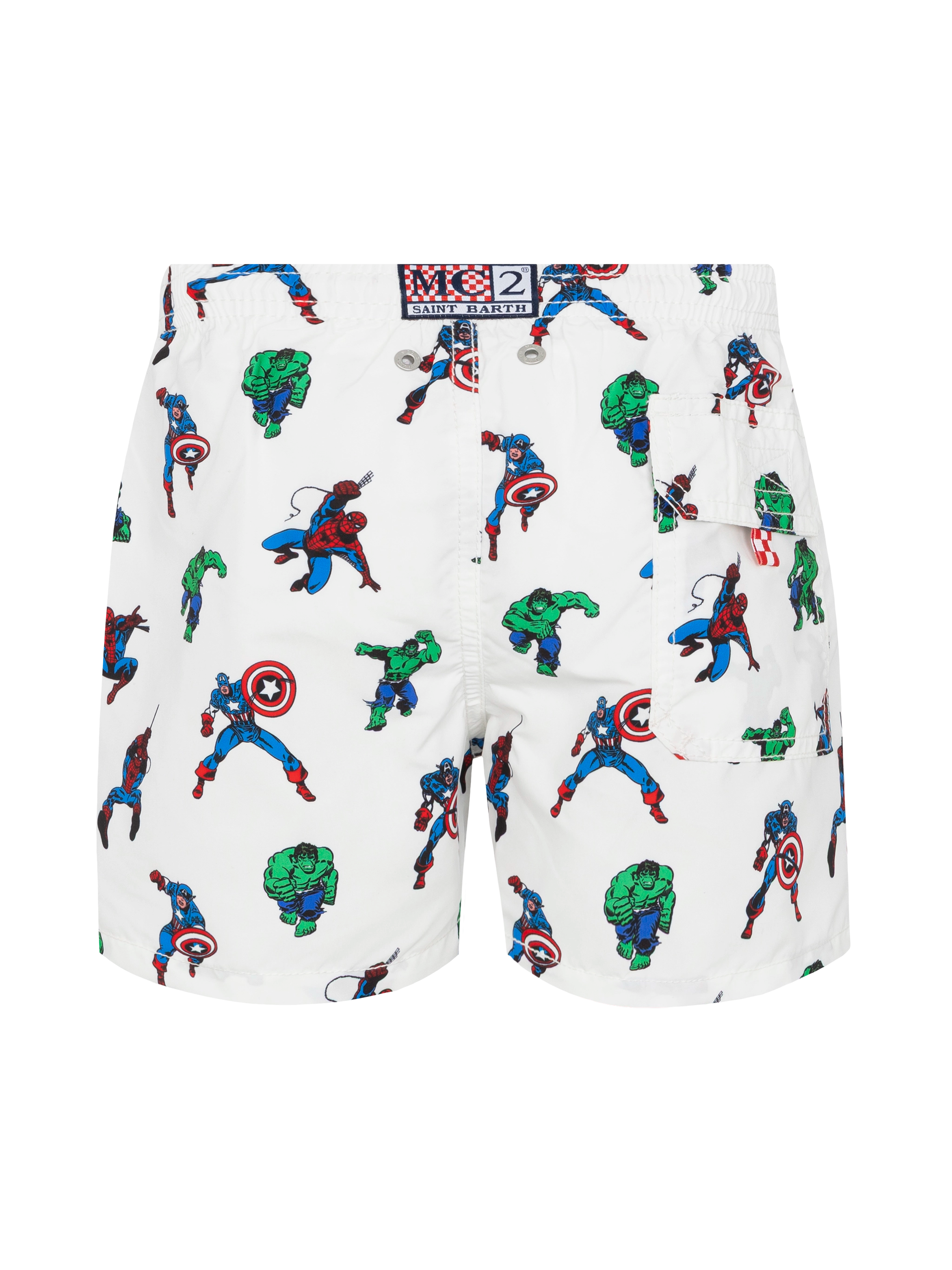 mc2-saint-barth-jean-costume-mare-bambino-media-lunghezza-bianco-marvel-superero image 2