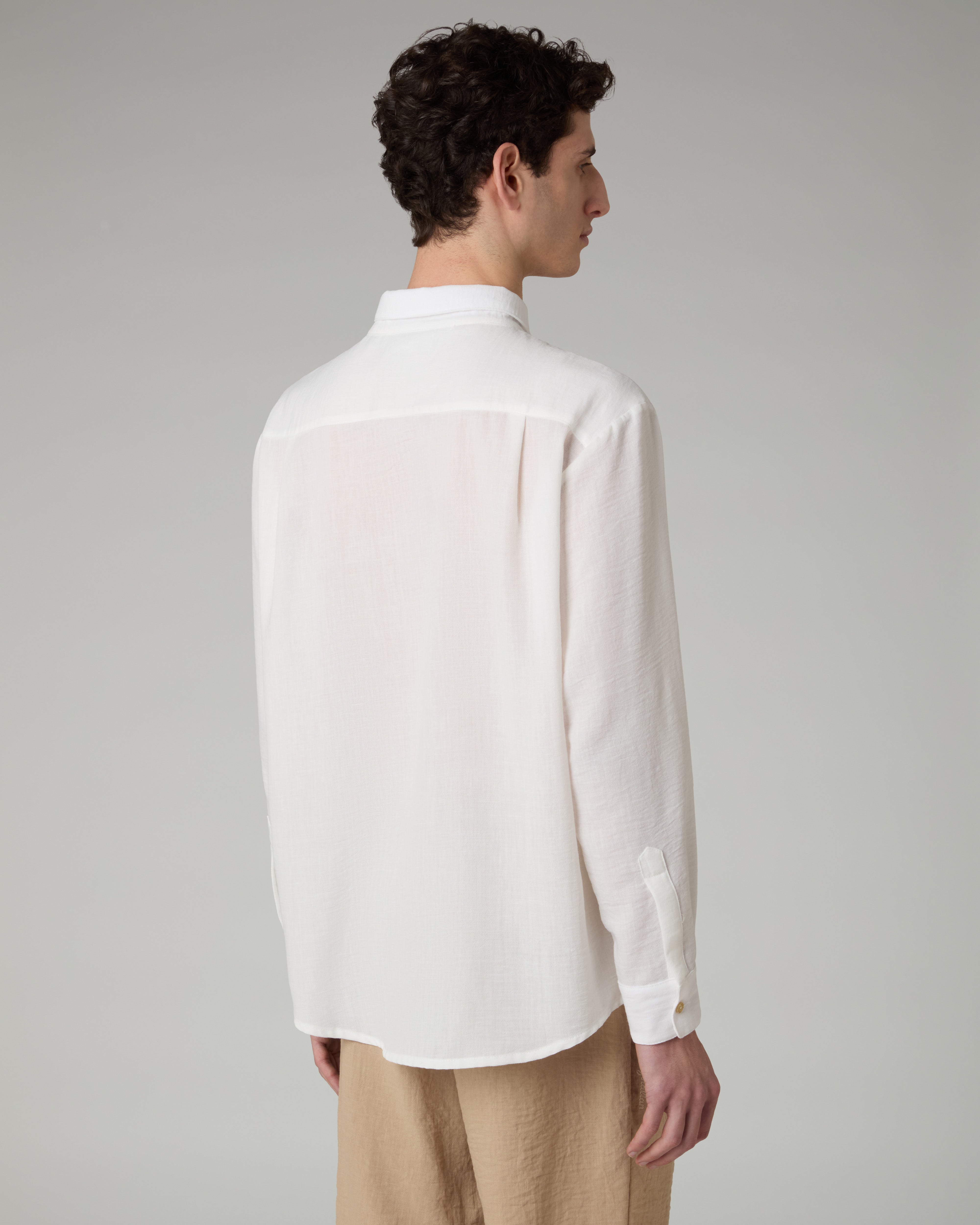 australian-doric-long-sleeve-shirt-camicia-canvas-latte image 3