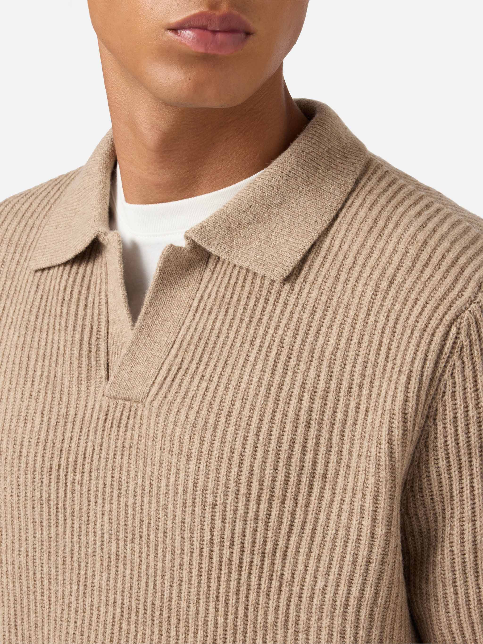 mc2-saint-barth-polo-downing-maglia-uomo-kaki-100-lana image 2