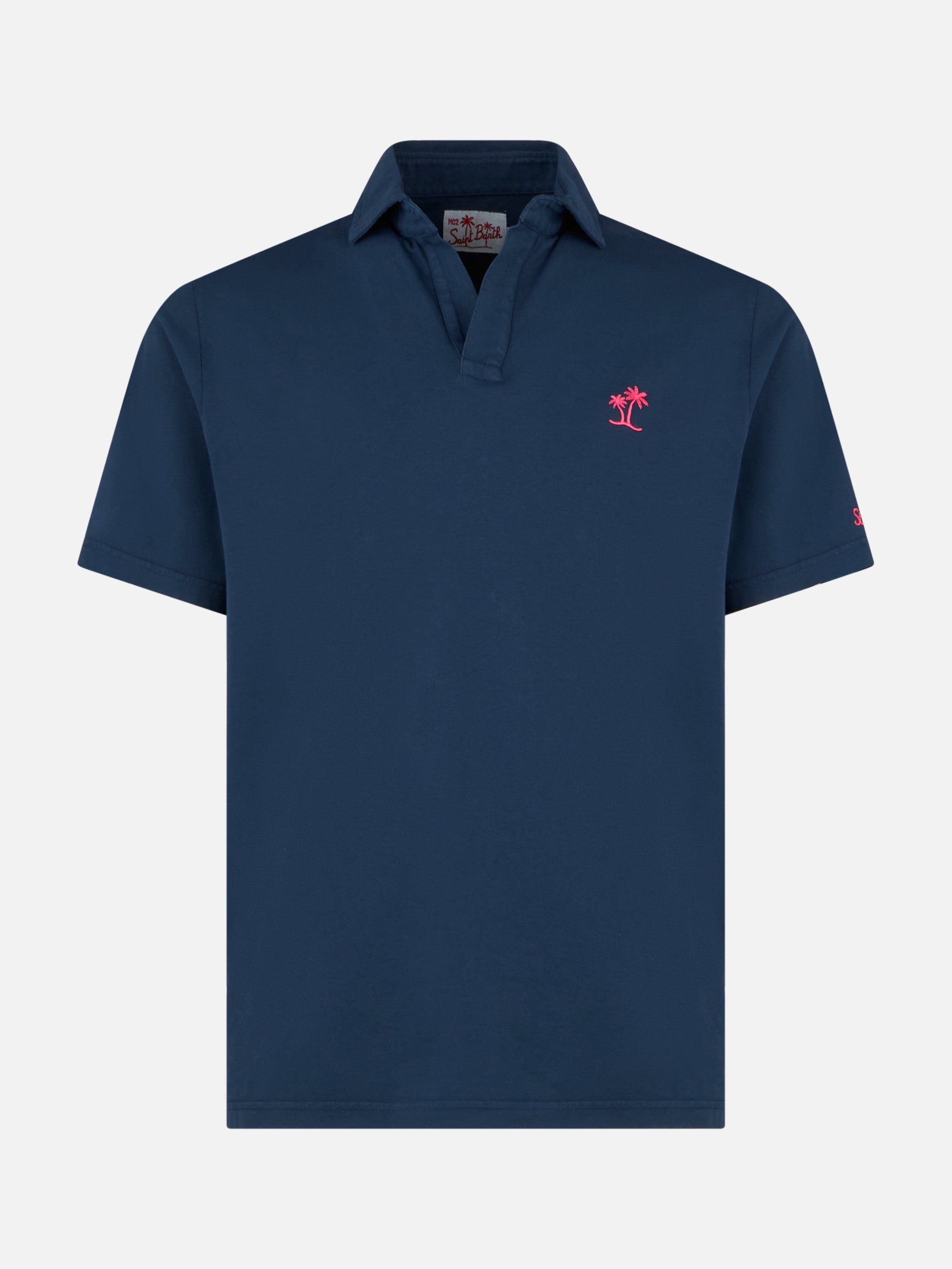mc2-saint-barth-polo-uomo-in-jersey-di-cotone-blu-navy-regular-fit image 4