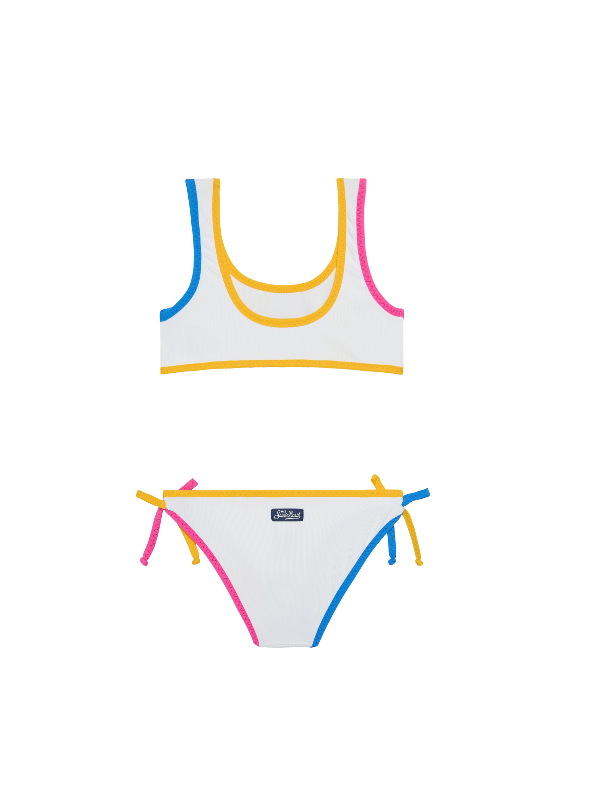 mc2-saint-barth-bikini-da-bambina-a-bralette-con-toppa-st-barth-multicolore image 2