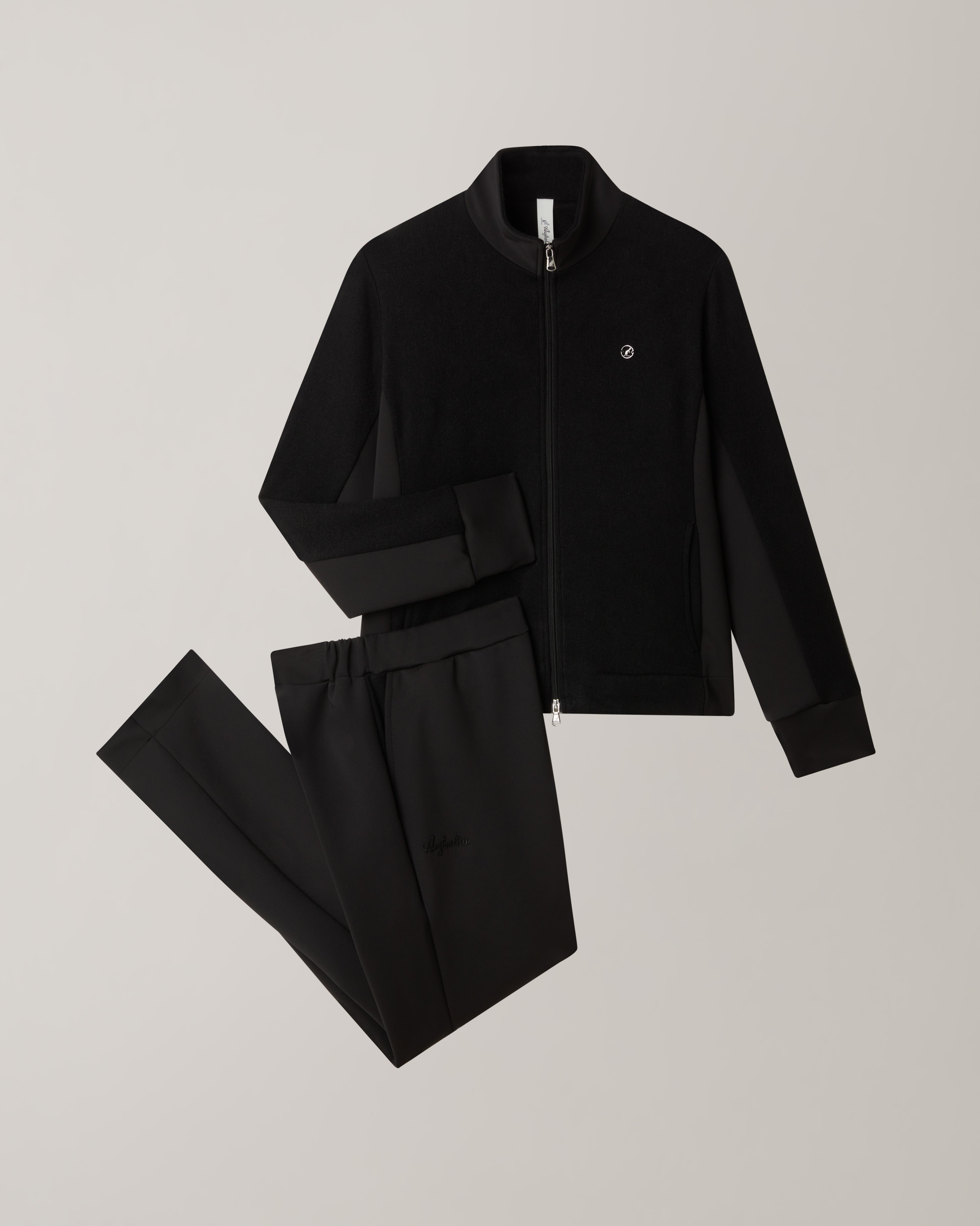 australian-essential-tracksuit-in-tessuto-silky-touch-nero-made-in-italy image 8