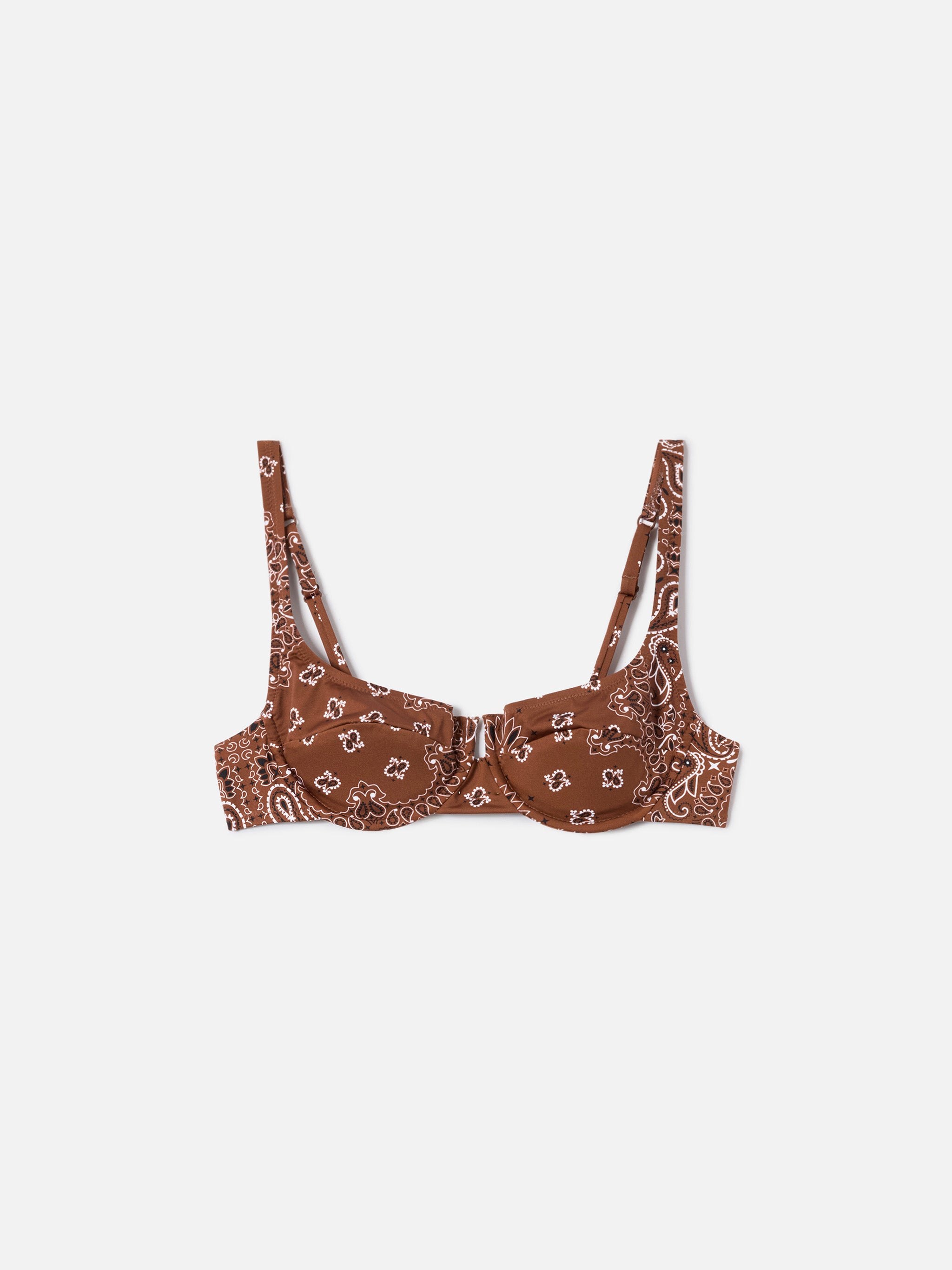 mc2-saint-barth-amira-top-bikini-balconette-bandana-marrone-con-ferretto image 1
