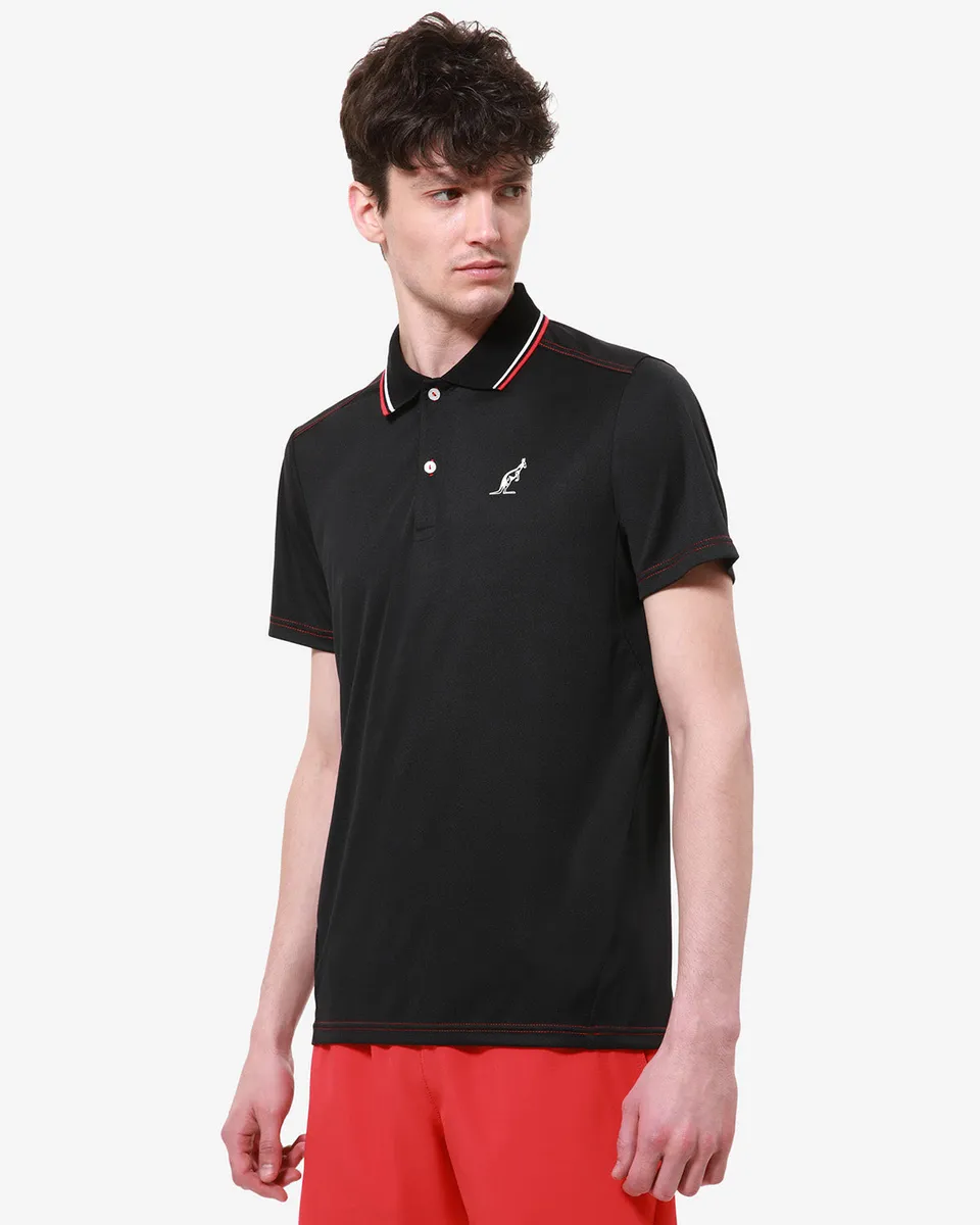 australian-tech-ace-polo-shirt-nera-tennis-elastica image 1