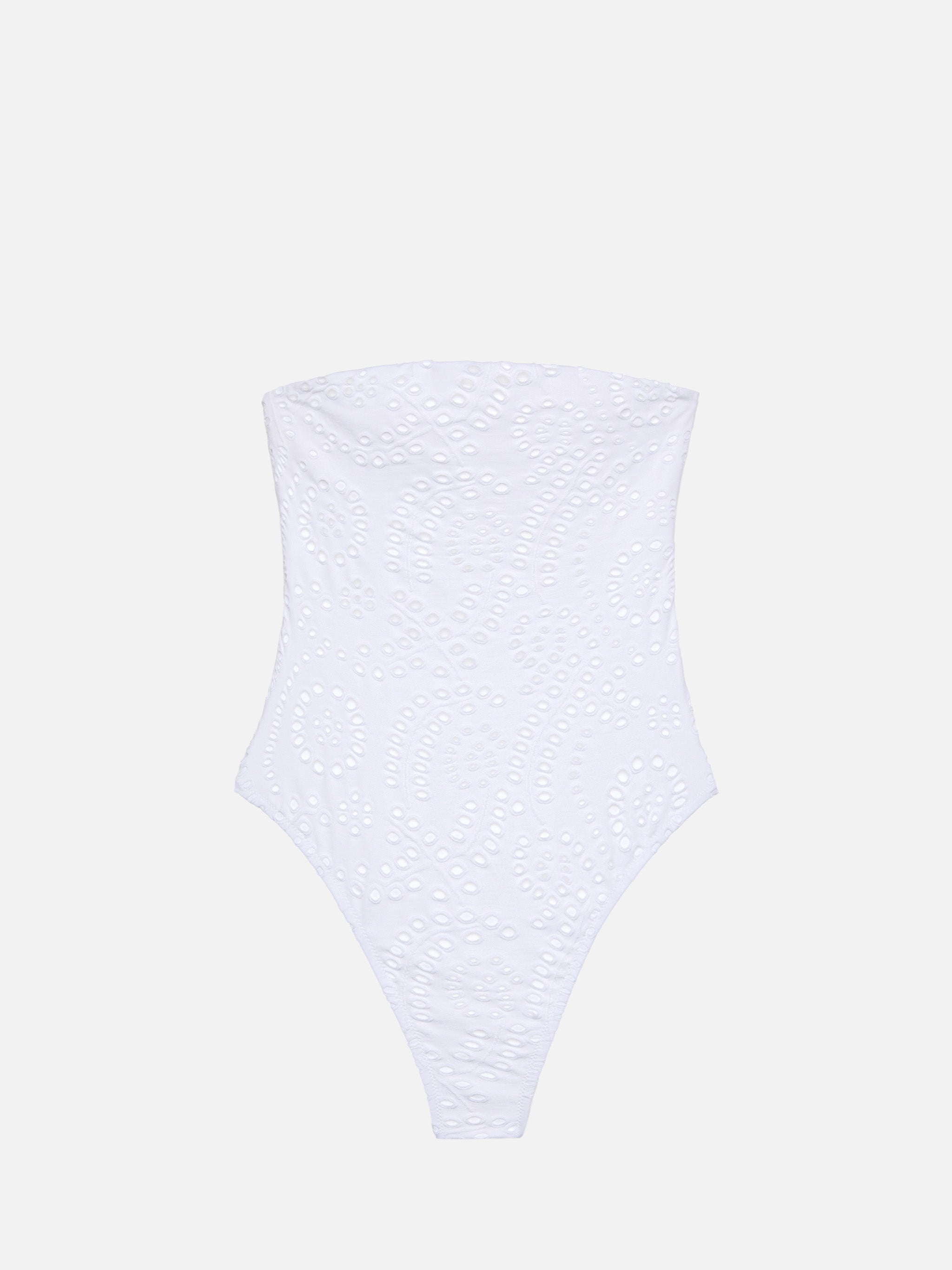 mc2-saint-barth-kayla-costume-intero-senza-spalline-in-sangallo-di-cotone-bianco image 1