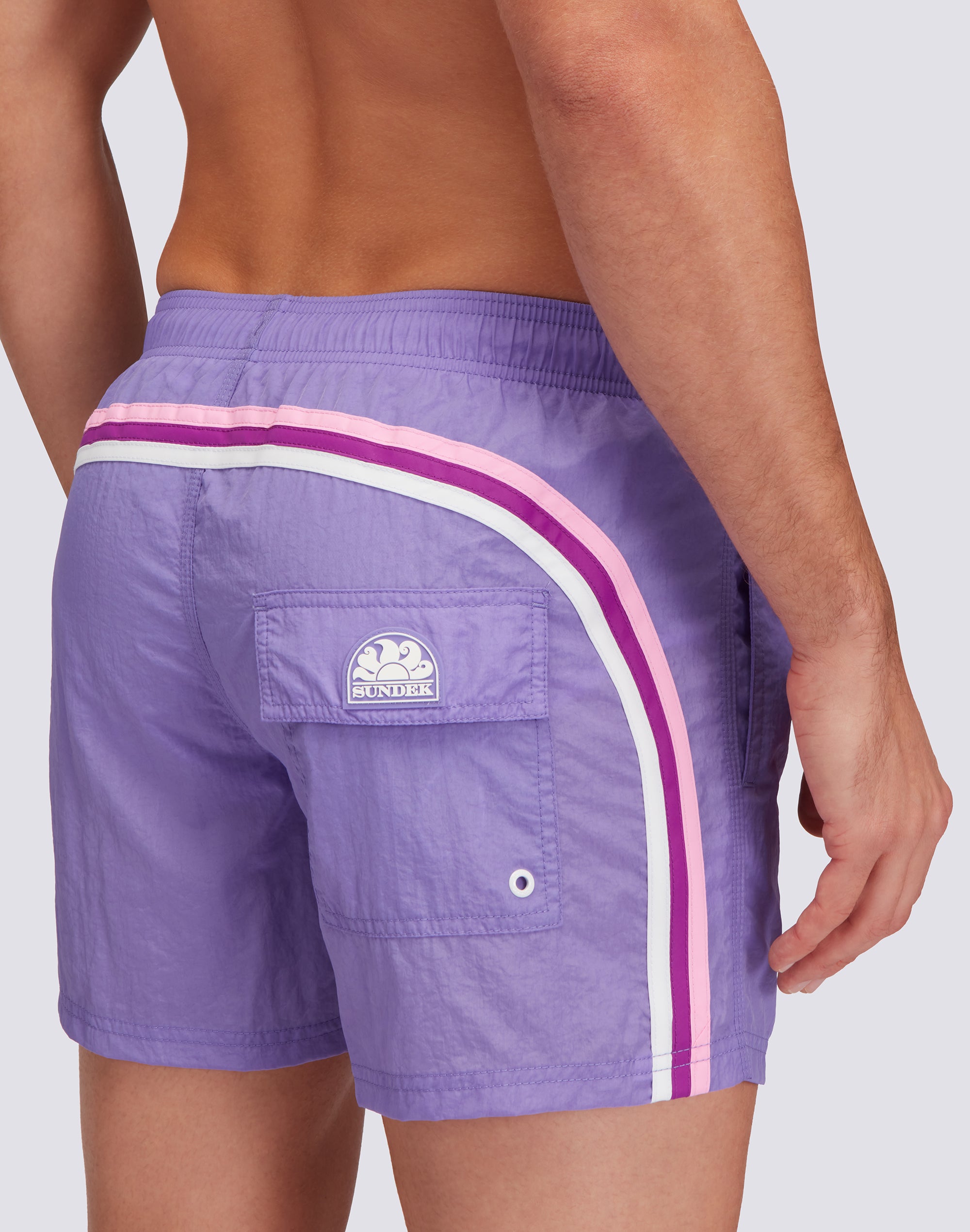 sundek-costume-da-bagno-uomo-corto-vita-elasticata-crinkled image 3
