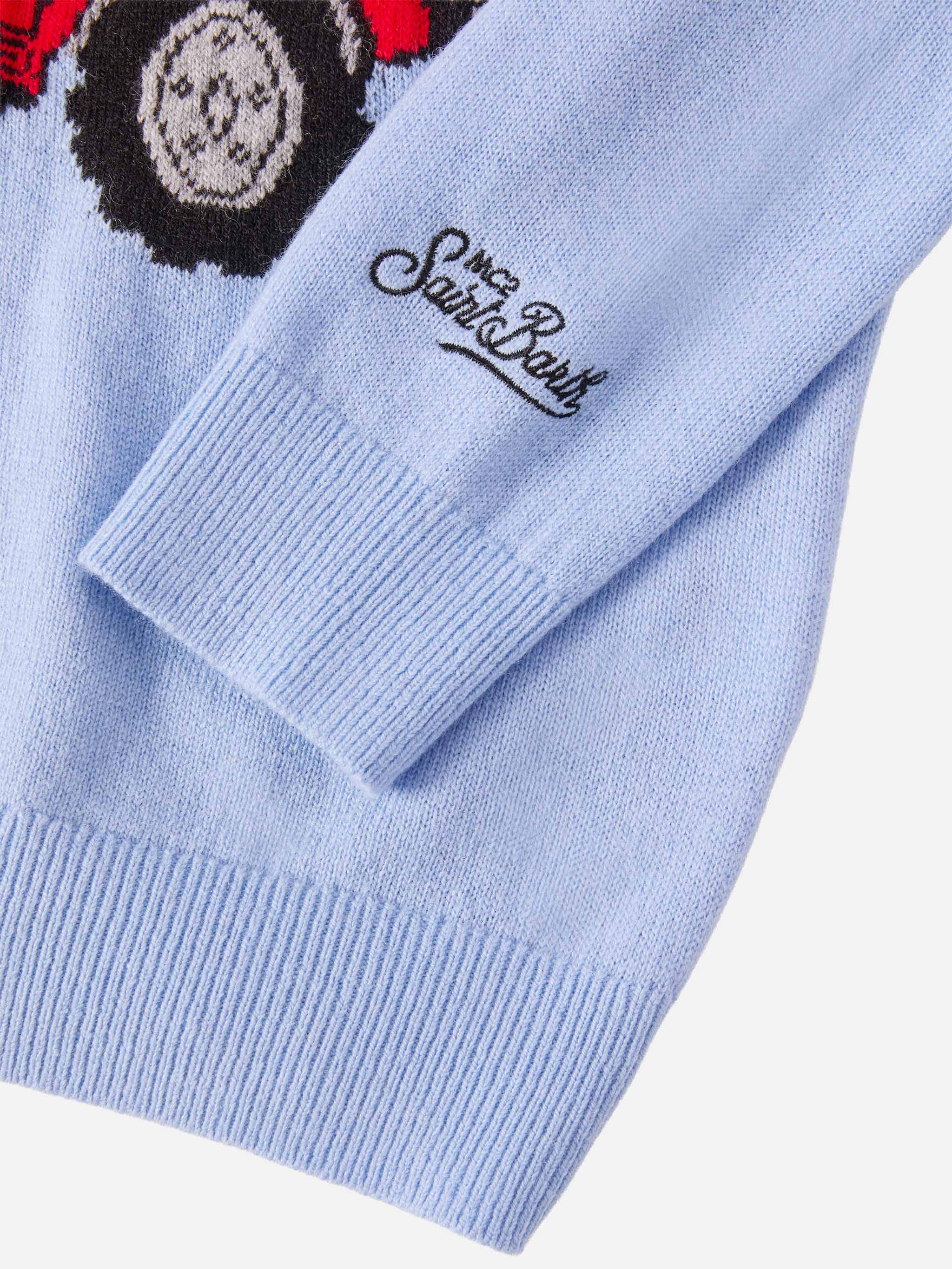 mc2-saint-barth-douglas-light-girocollo-bambino-in-misto-cashmere-snoopy-peanuts image 3