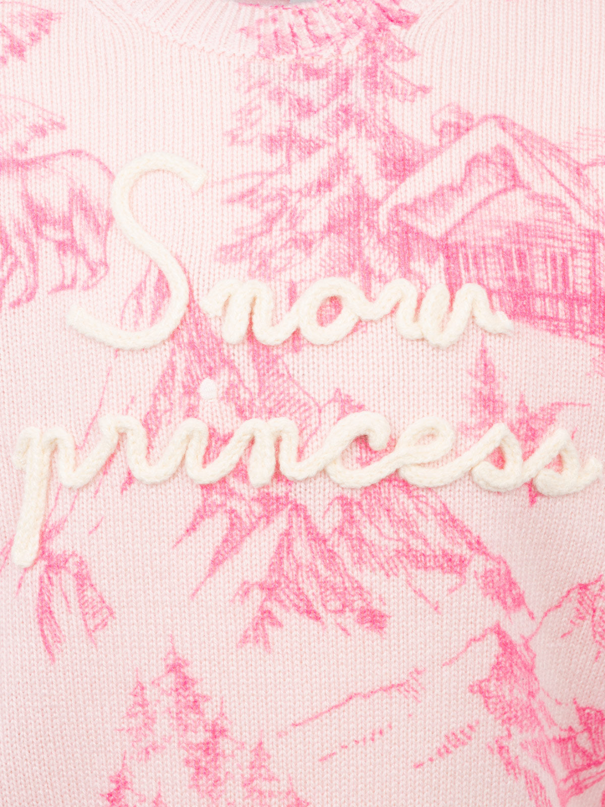 mc2-saint-barth-princess-prc0012-maglione-girocollo-bambina-rosa-toile-de-jouy image 3