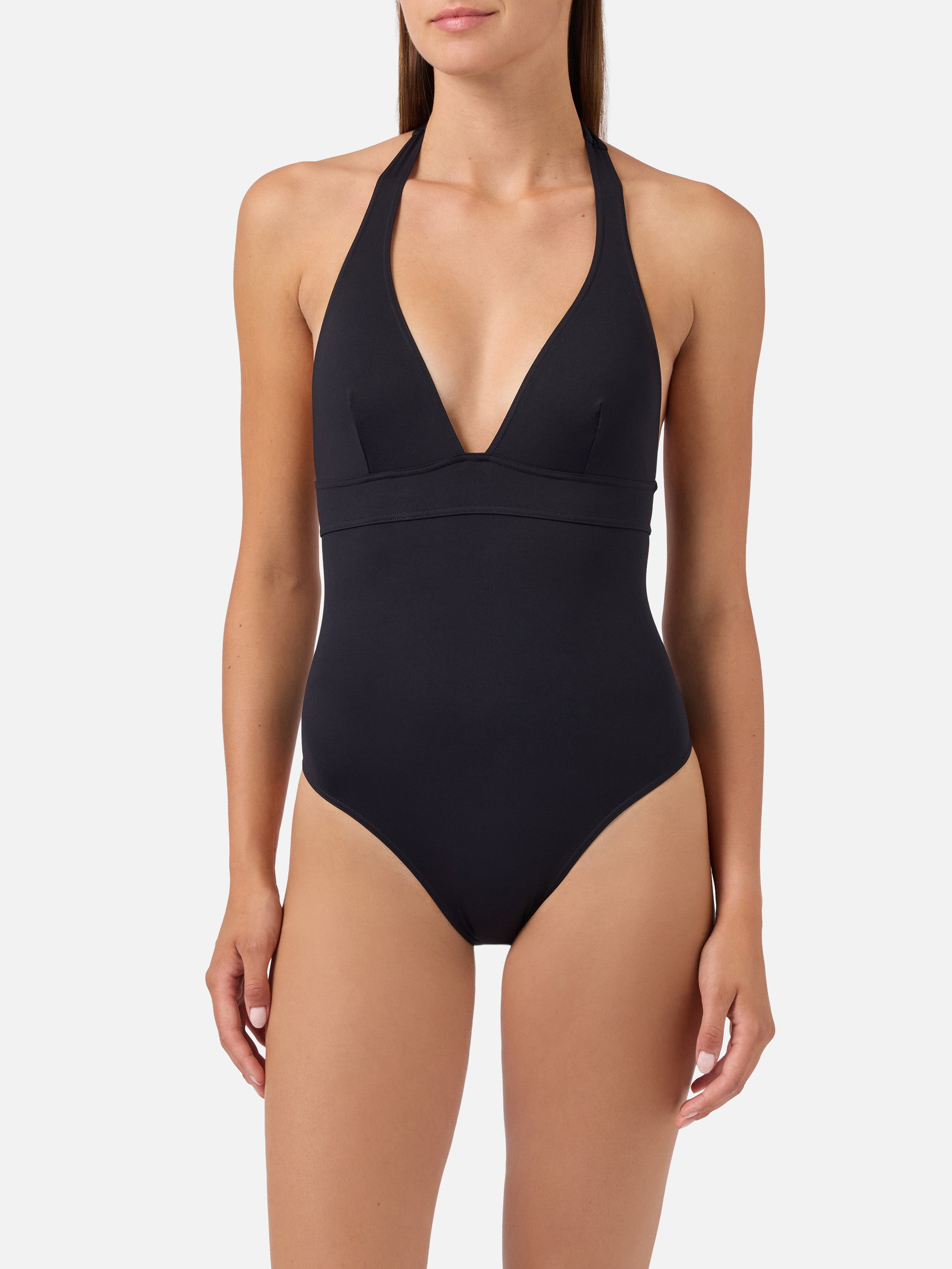 mc2-saint-barth-marylin-costume-intero-nero-con-scollatura-profonda-e-allacciatu image 2