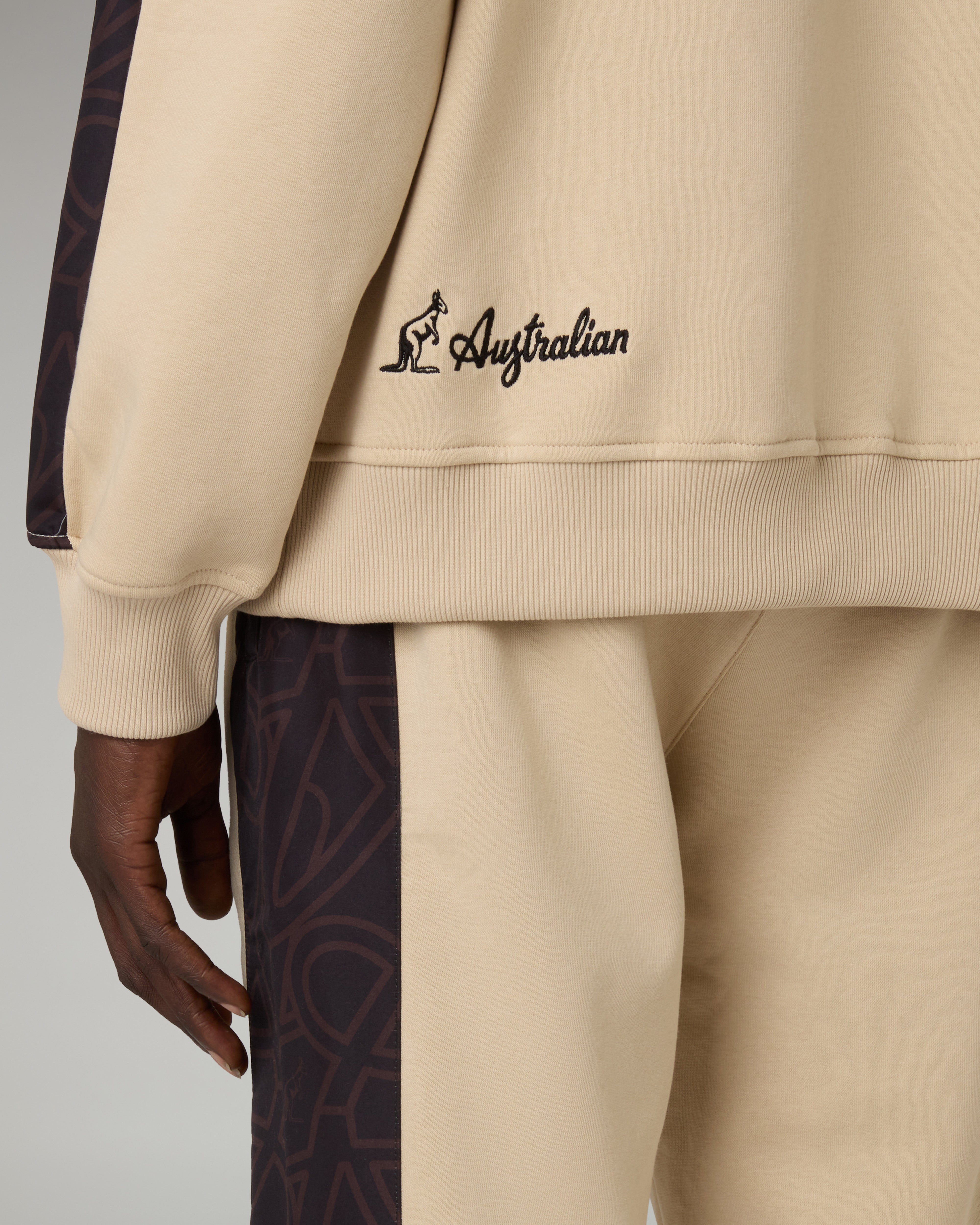 australian-iconissima-hoodie-felpa-con-cappuccio-sabbia-smash image 5