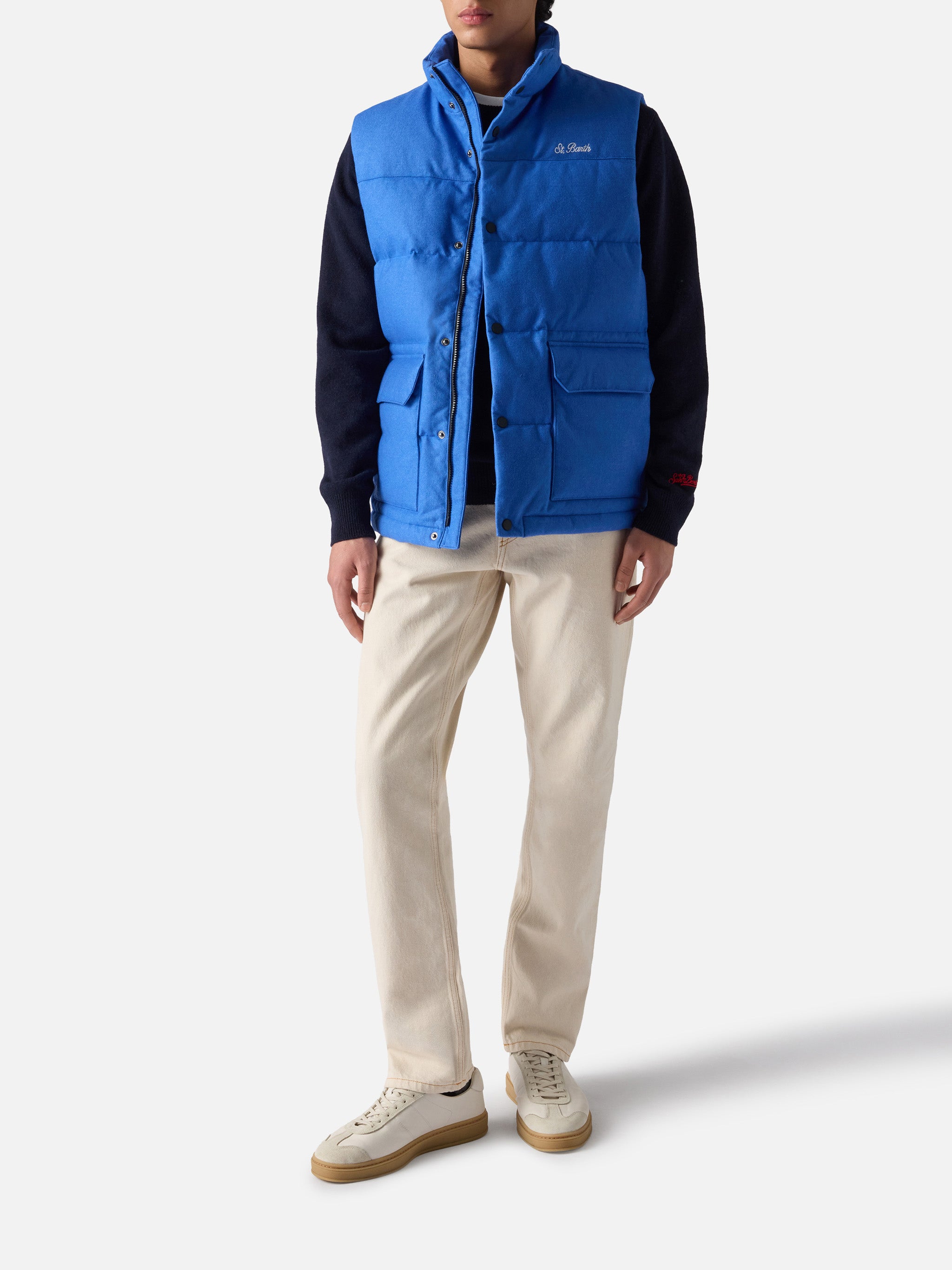 mc2-saint-barth-thunder-gilet-imbottito-misto-lana-bluette-uomo image 2