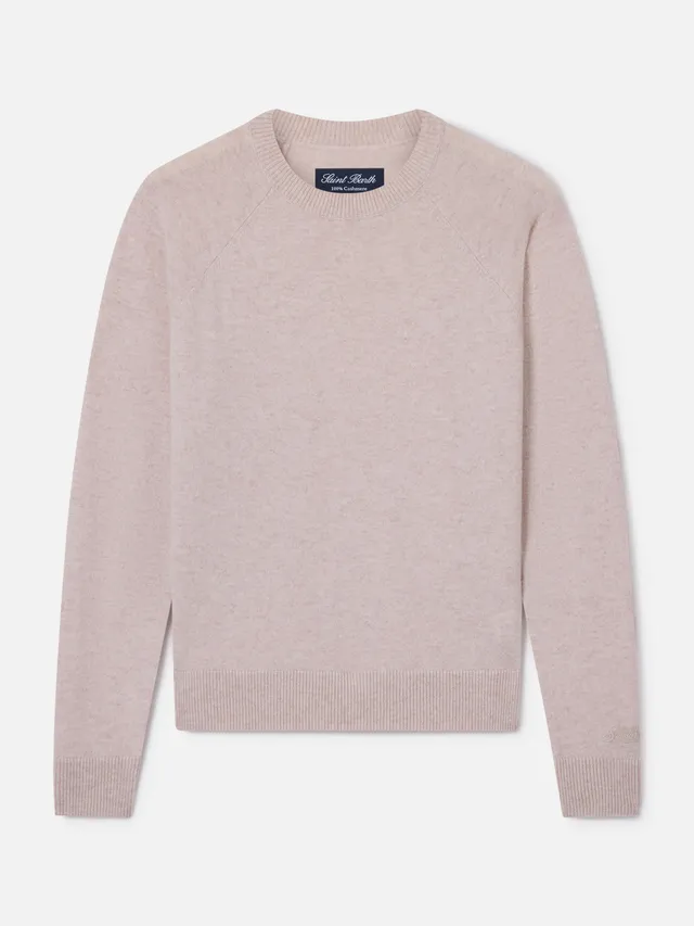 maglia-girocollo-mc2-saint-barth-delphine-in-cashmere-beige image 1