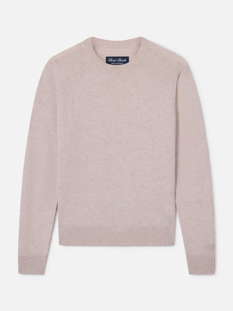 maglia-girocollo-mc2-saint-barth-delphine-in-cashmere-beige image 1