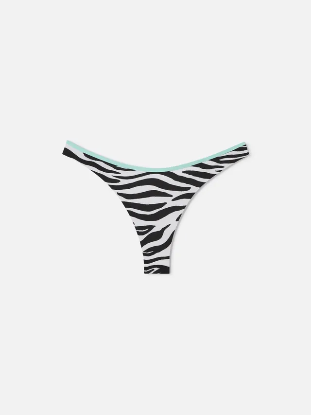 mc2-saint-barth-naomi-string-slip-mare-cheeky-zebra image 1