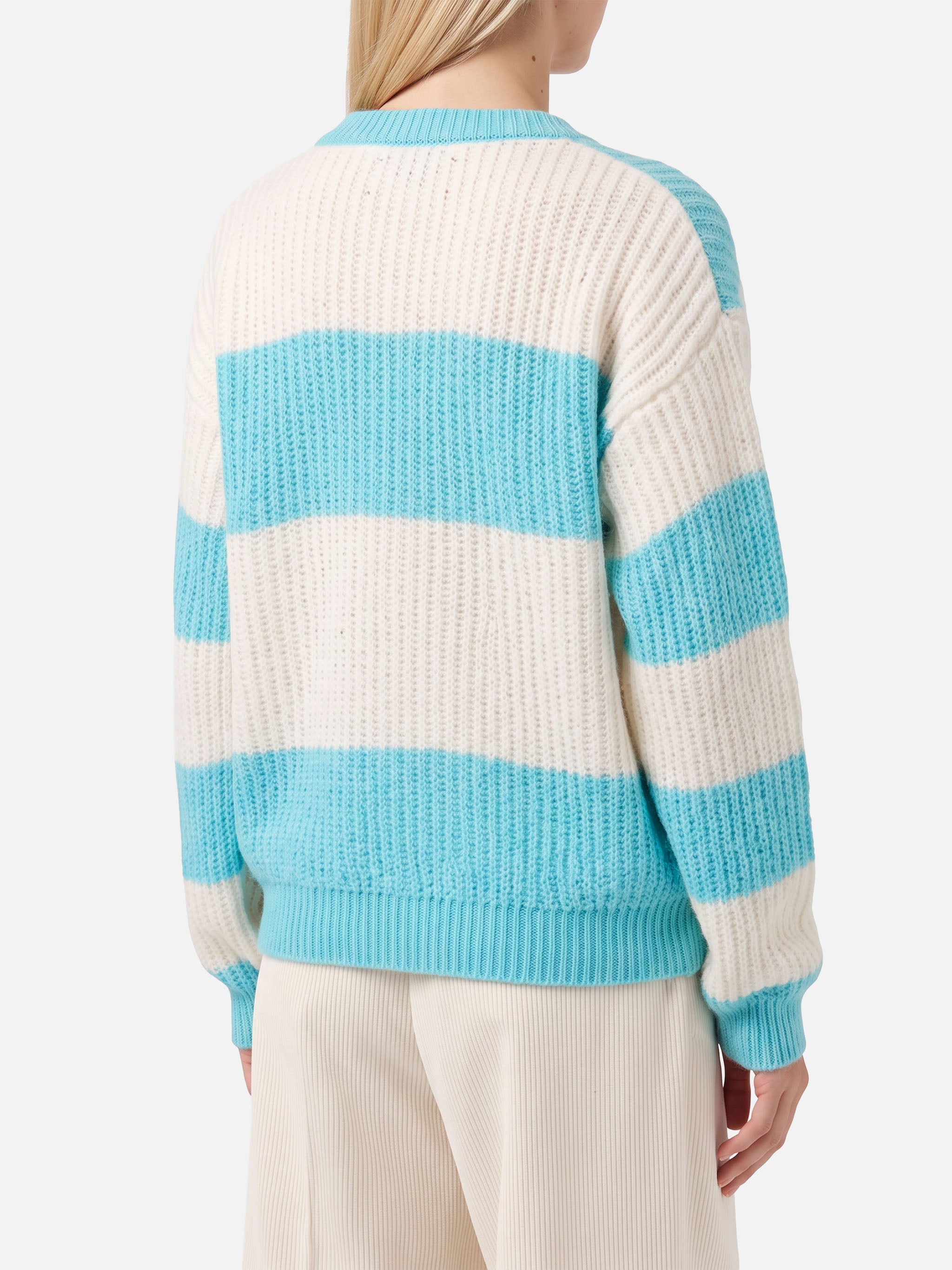 mc2-saint-barth-annecy-soft-maglione-crop-a-rombi-con-scollo-a-v image 3