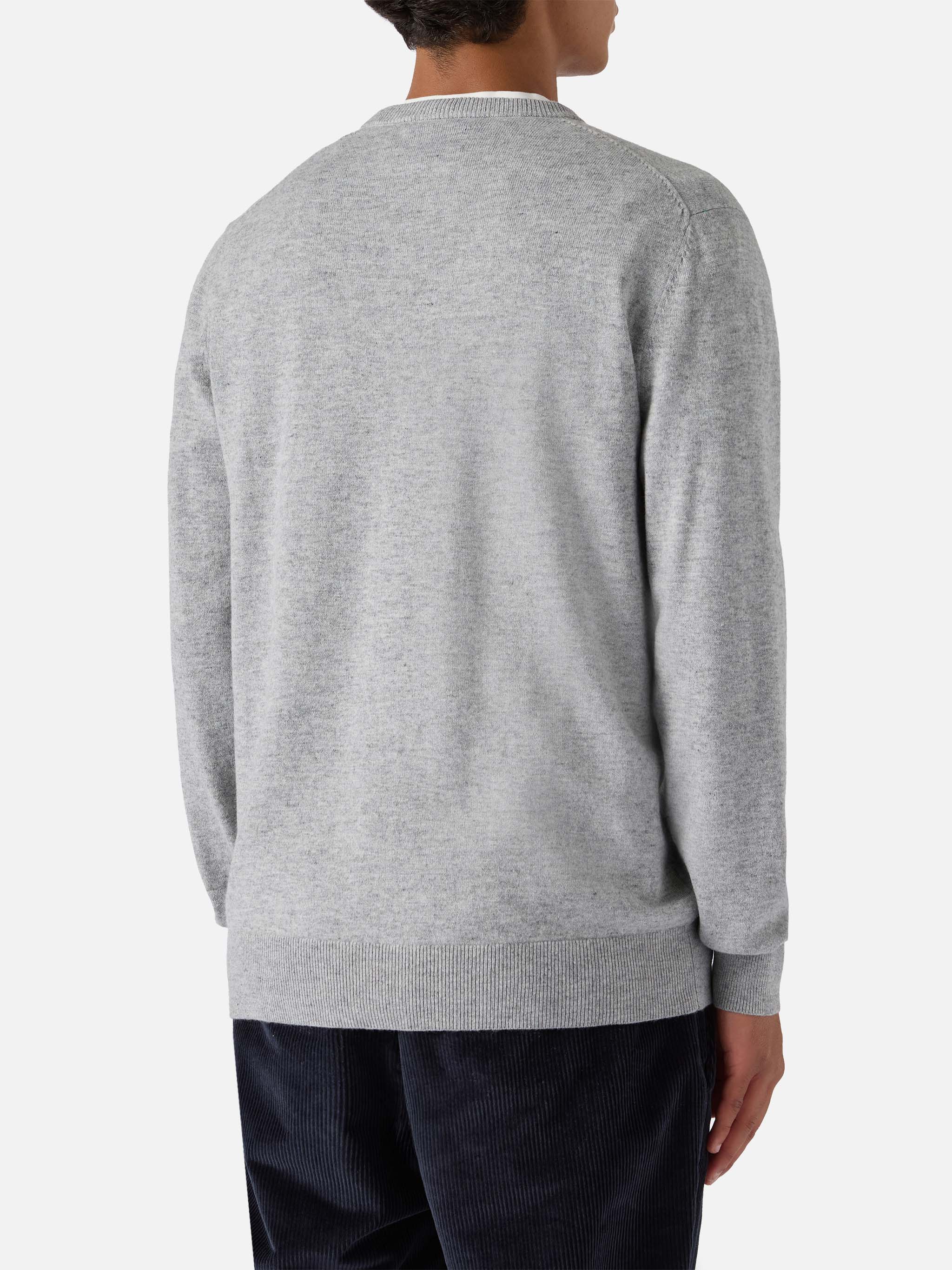 mc2-saint-barth-heron-light-maglione-uomo-snoopy-sunday-mood-peanuts-grigio image 4