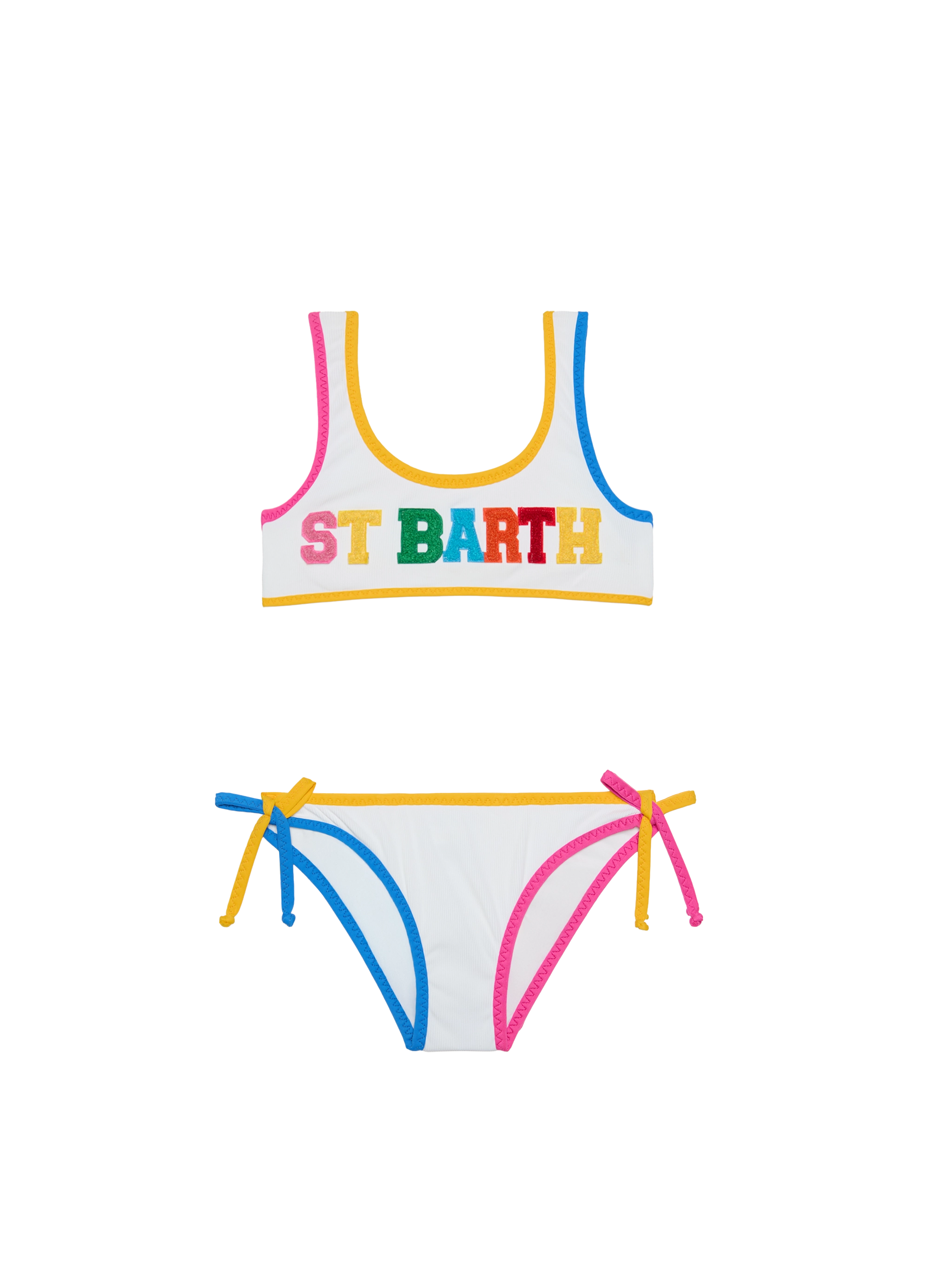 mc2-saint-barth-bikini-da-bambina-a-bralette-con-toppa-st-barth-multicolore image 1