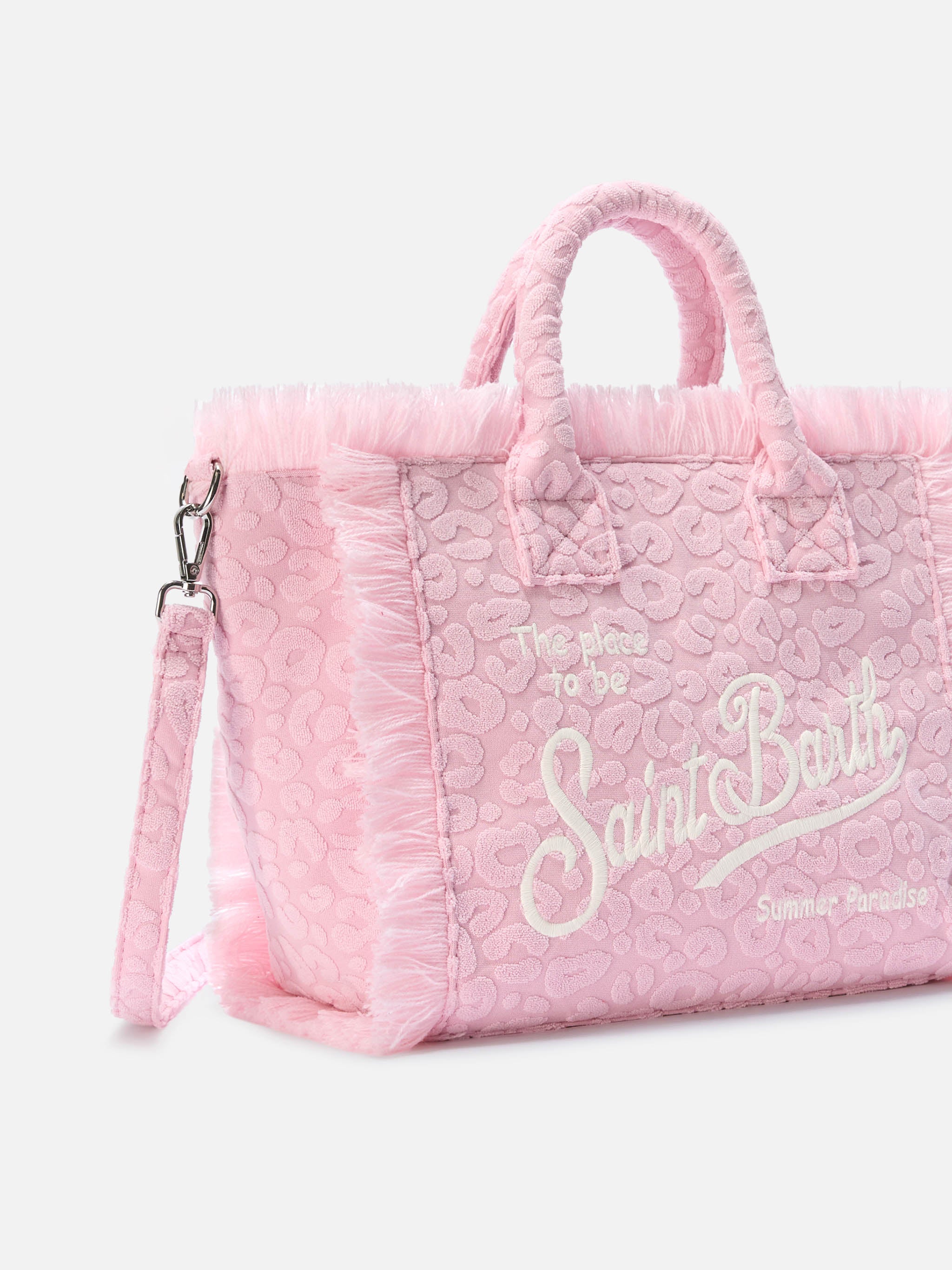 mc2-saint-barth-borsa-colette-in-tessuto-effetto-spugna-con-leopardato-in-riliev image 3