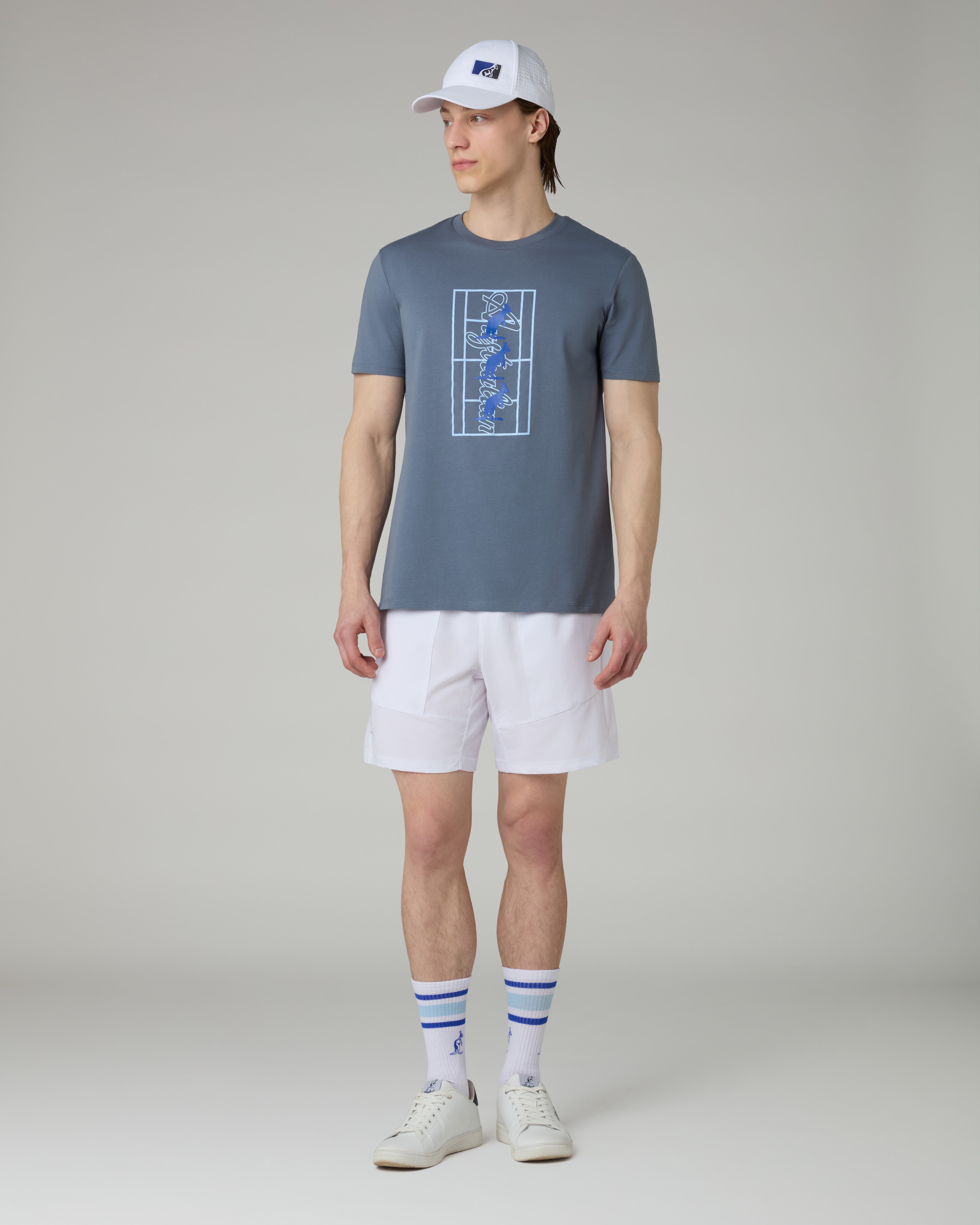 australian-kangaroo-field-t-shirt-t-shirt-in-cotone-grigio-flint-stone image 2