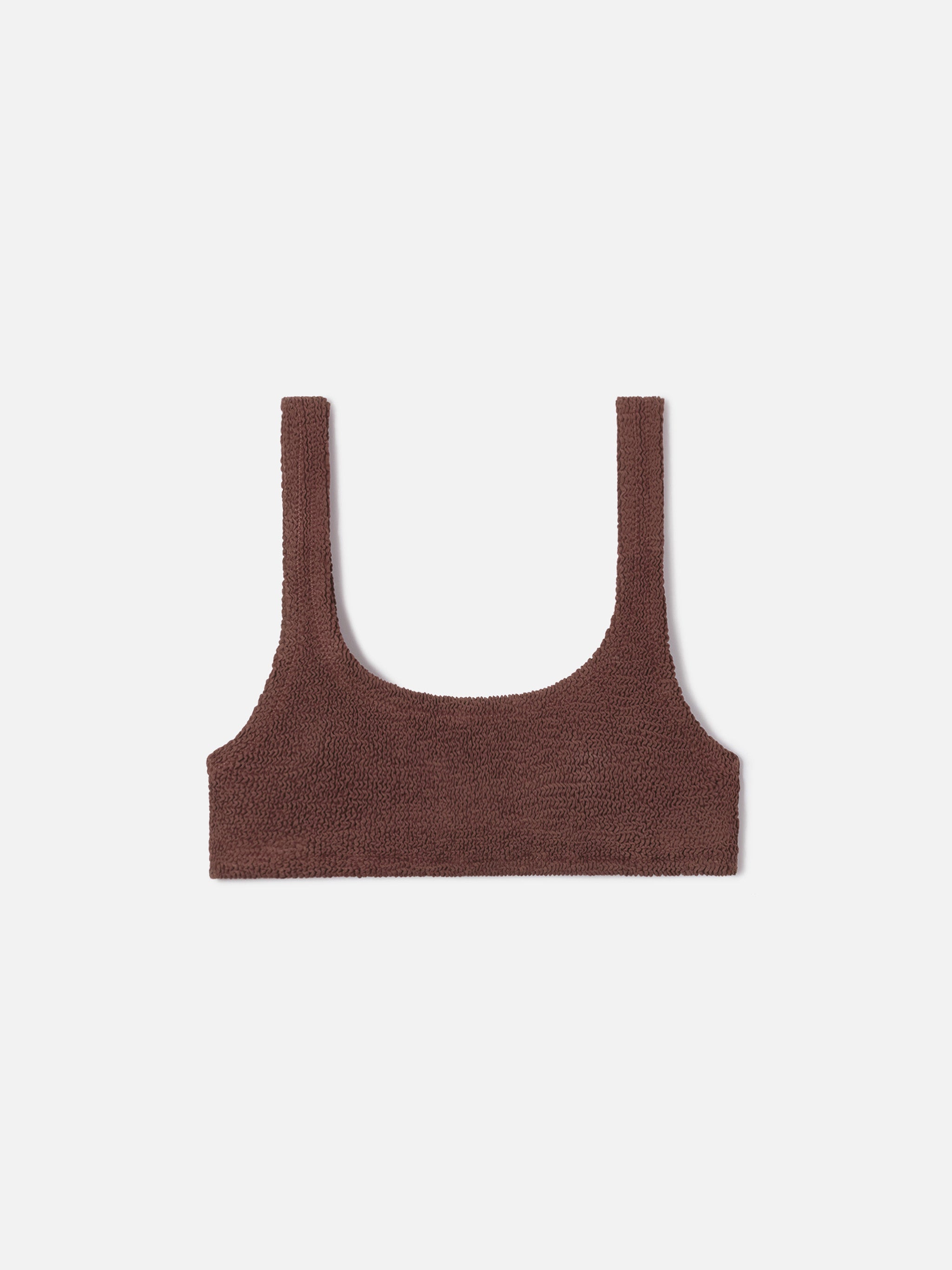 mc2-saint-barth-top-bikini-naima-bralette-crinkle-marrone image 1