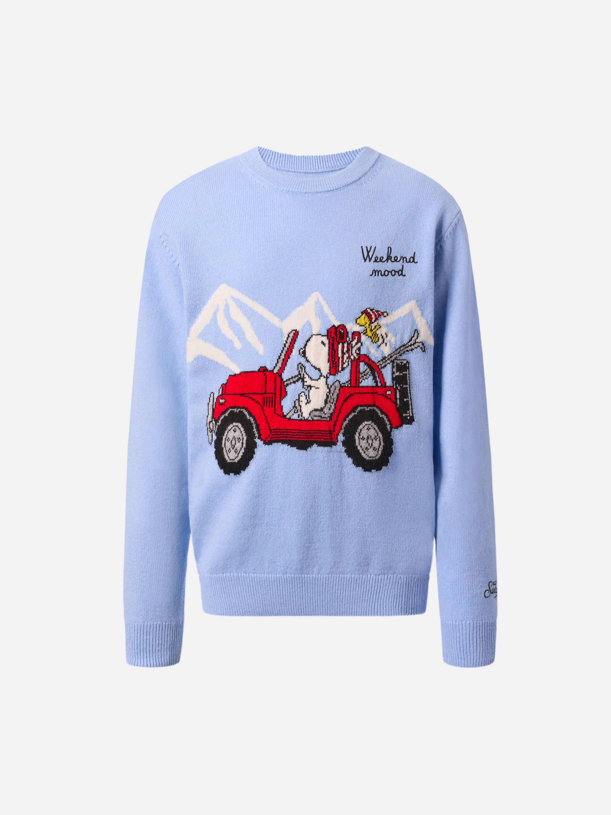 mc2-saint-barth-douglas-light-girocollo-bambino-in-misto-cashmere-snoopy-peanuts image 1