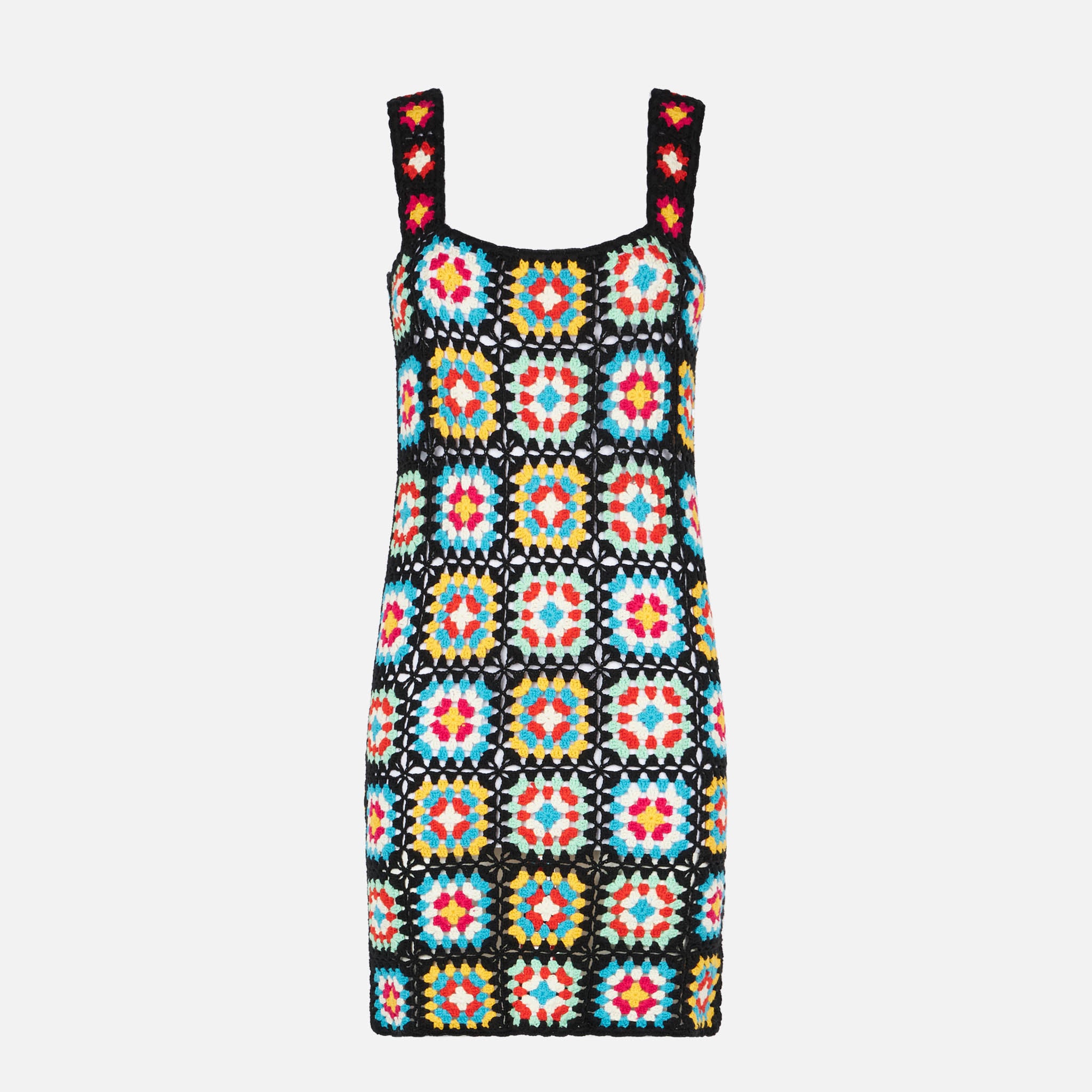 mc2-saint-barth-jaisal-abito-tubino-in-cotone-crochet-multicolor-senza-maniche image 4