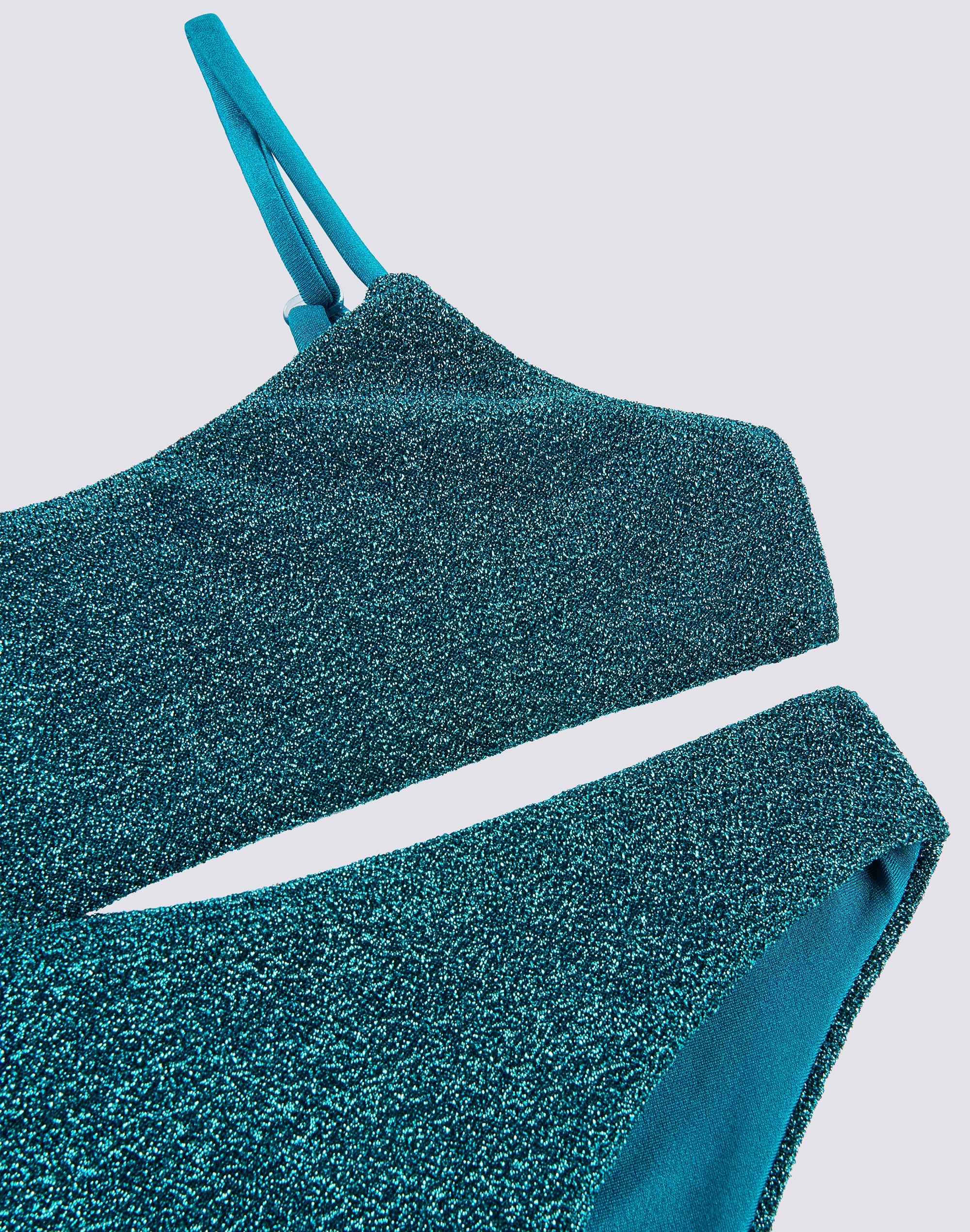 sundek-jennifer-bikini-bambina-con-top-a-fascia-e-slip-fisso-in-lurex image 2