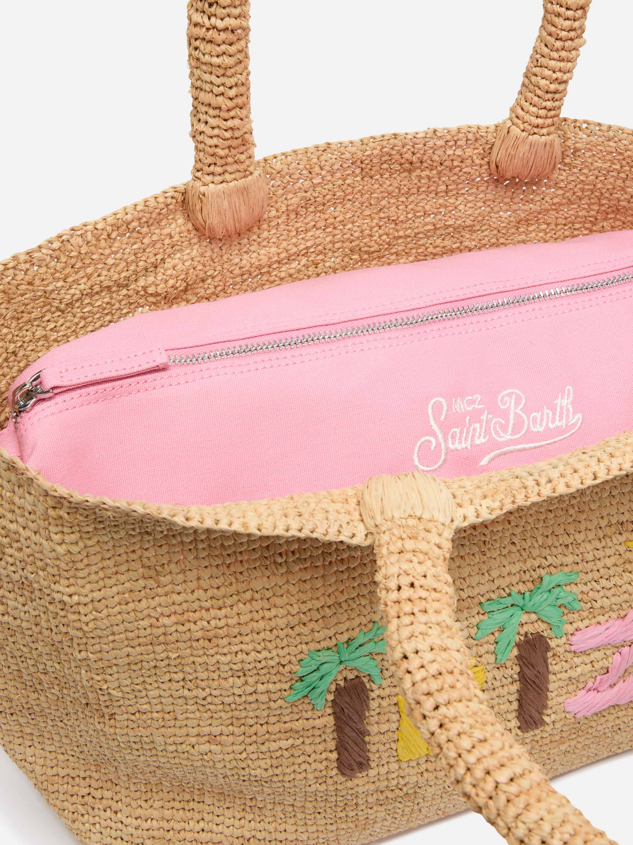mc2-saint-barth-rafia-beach-bag-beige-con-pochette-ibiza image 6