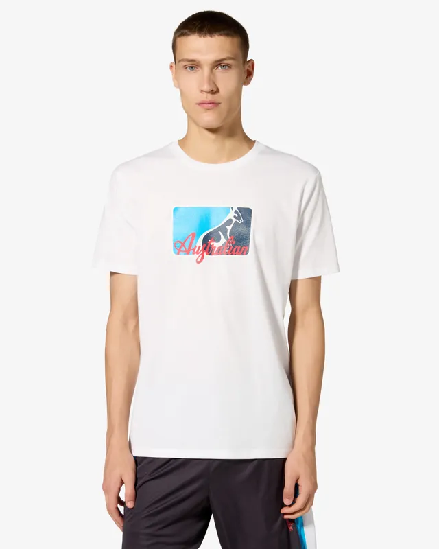 australian-league-cotton-t-shirt-maglietta-cotone-bianca-regular image 1