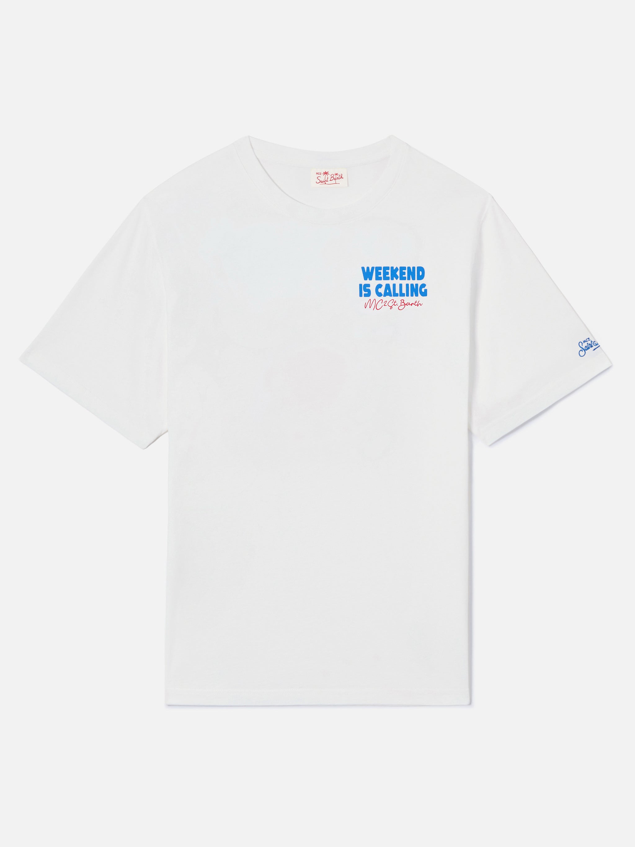 mc2-saint-barth-t-shirt-delmar-weekend-is-calling-uomo-bianca image 5
