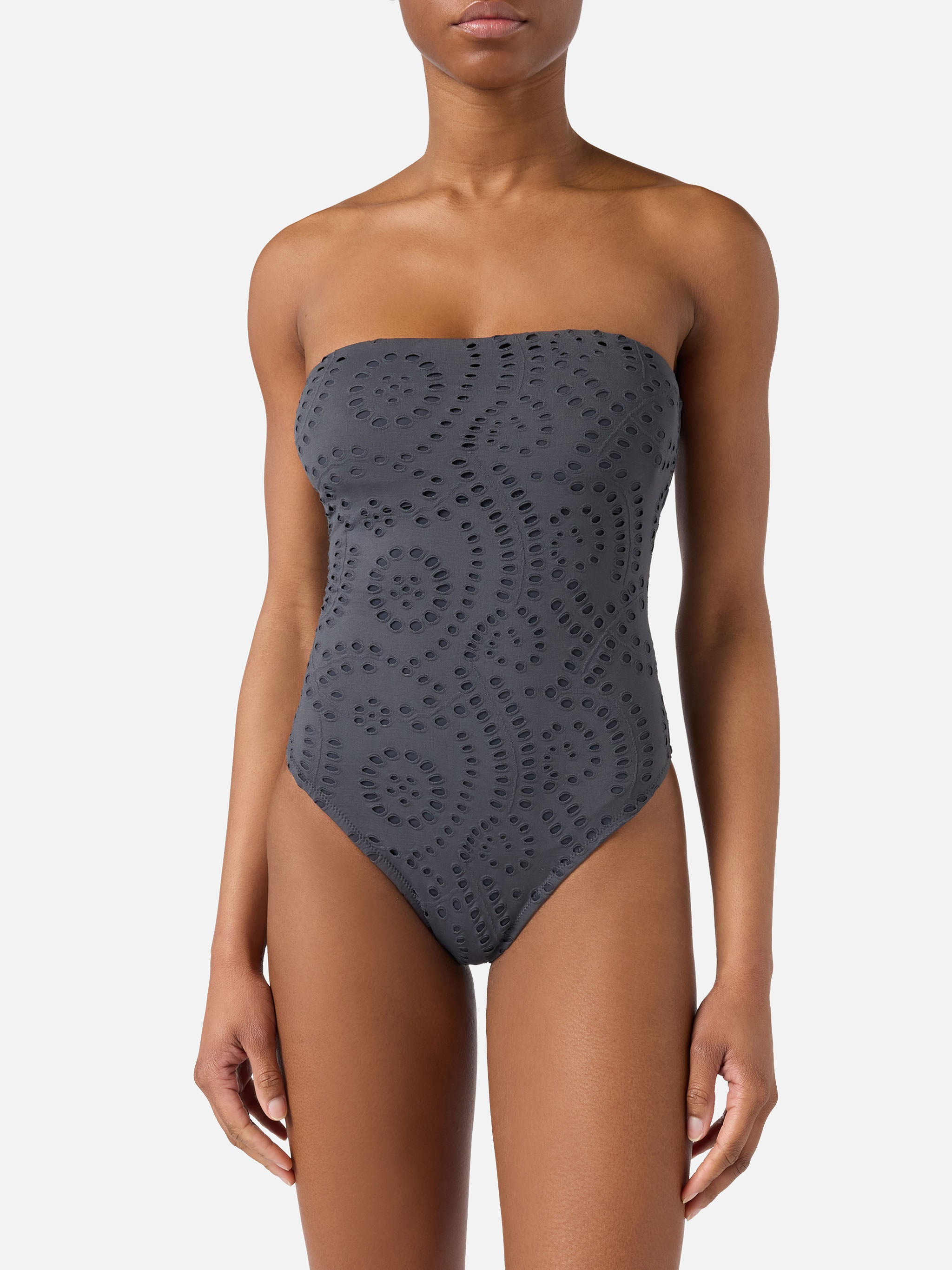 mc2-saint-barth-khyra-costume-intero-donna-sangallo-grigio-scuro-a-fascia image 2
