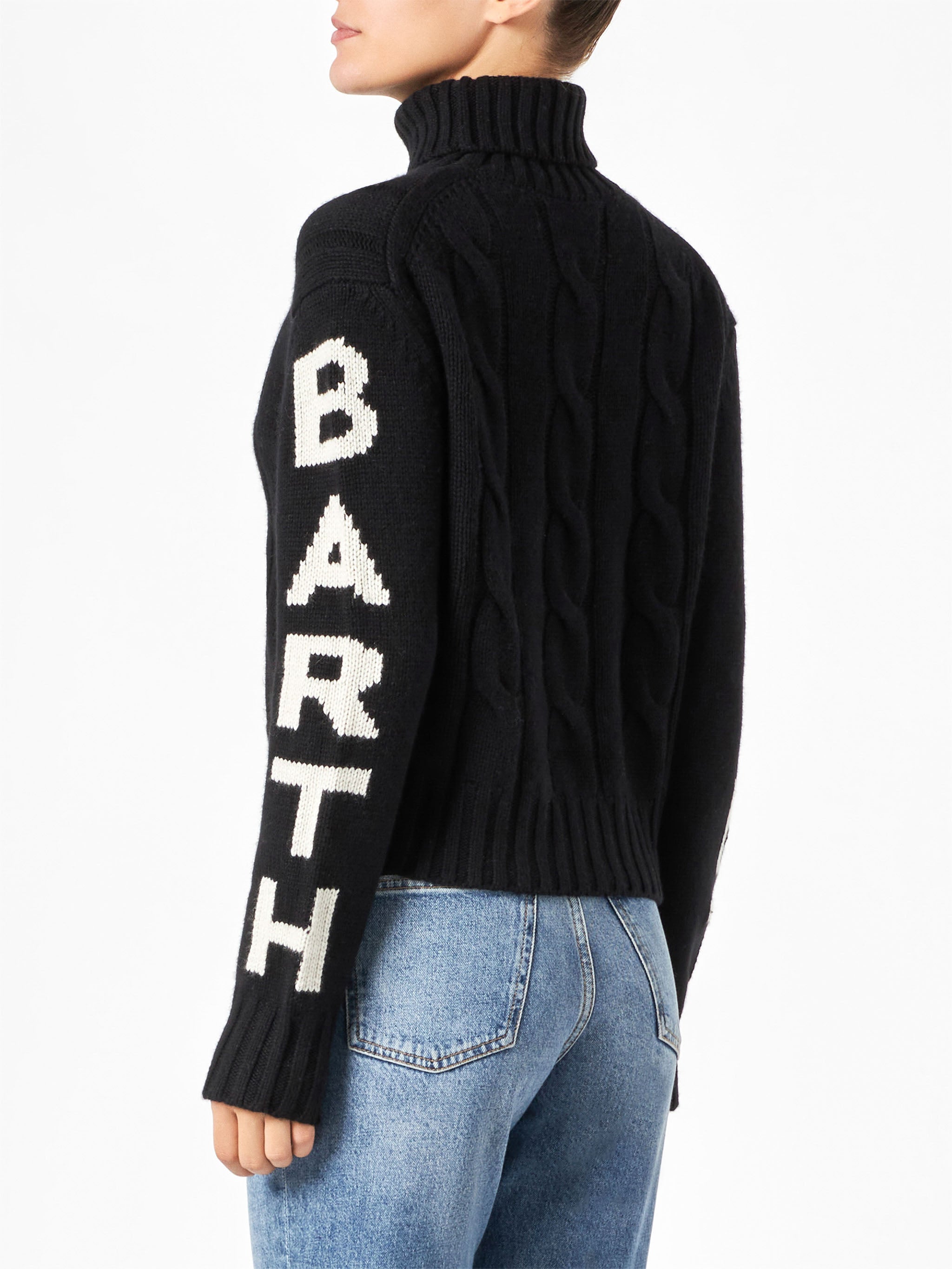 mc2-saint-barth-maglione-adler-a-collo-alto-intrecciato-nero-con-jacquard-saint- image 3