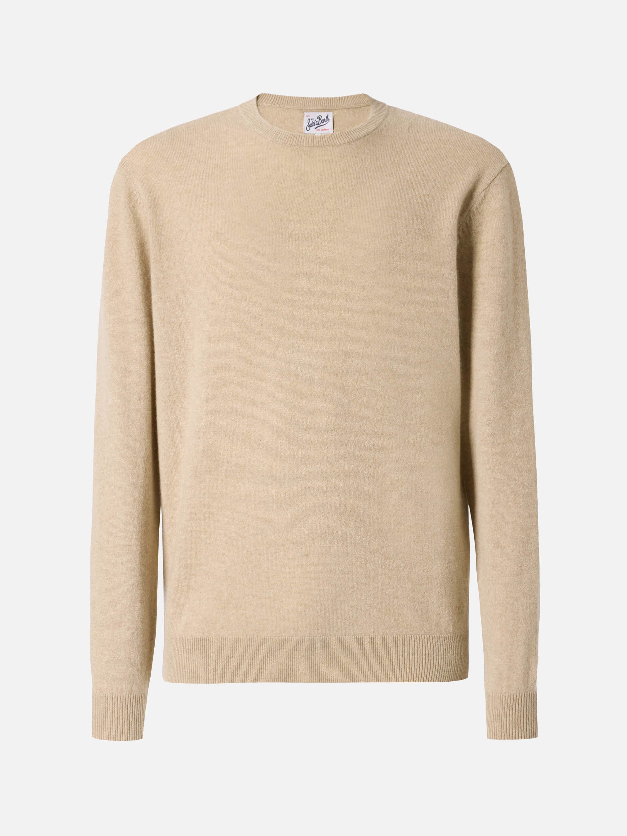 mc2-saint-barth-maglione-girocollo-regent-in-100-cashmere-beige image 5