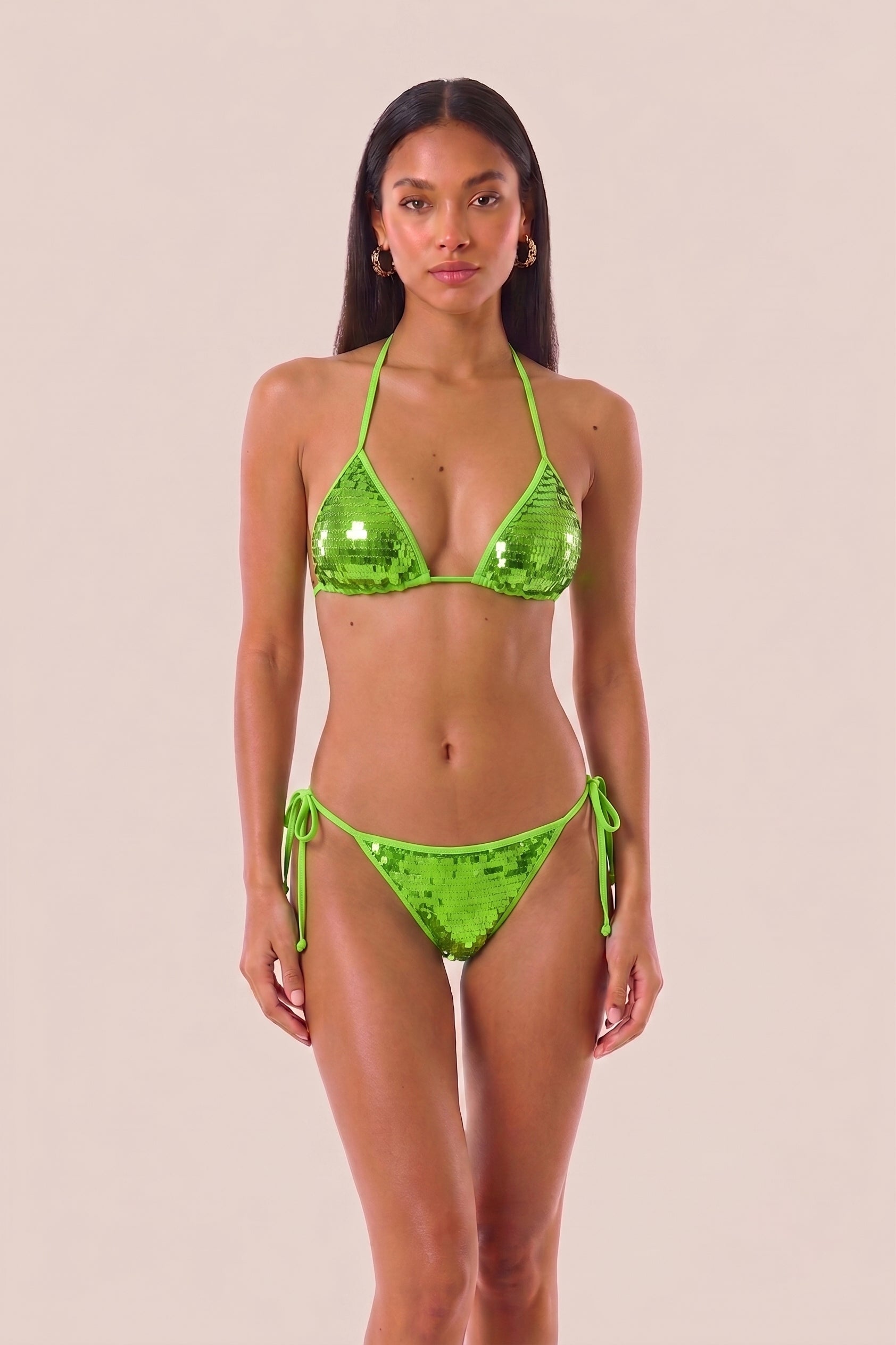 4giveness-triangolo-fascia-paillettes-e-slip-lacci-bikini-donna image 2