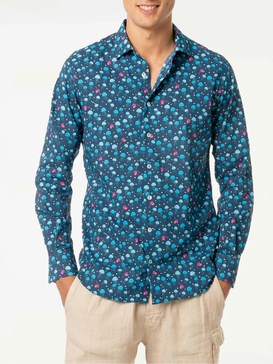mc2-saint-barth-camicia-sikelia-stampa-meduse-blu image 1