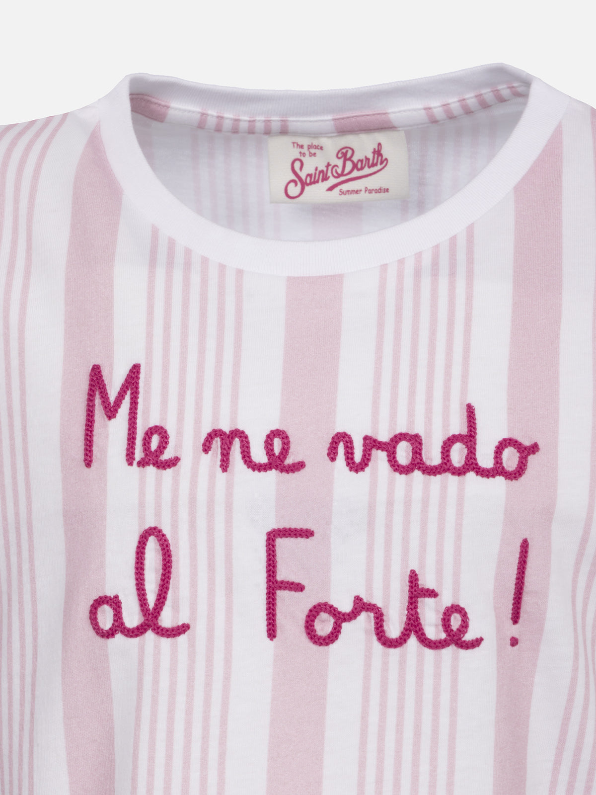 mc2-saint-barth-baby-t-shirt-da-bambina-in-cotone-rosa-con-balza image 2
