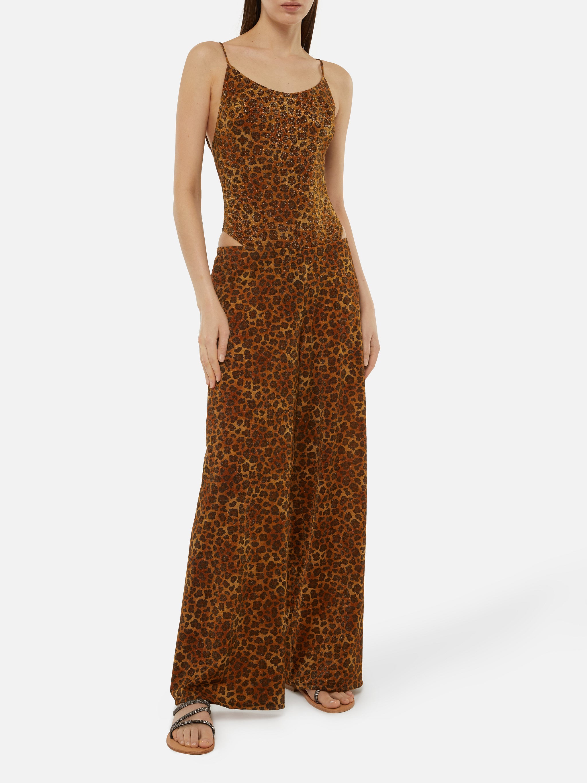 mc2-saint-barth-amalia-pantaloni-donna-gamba-larga-lurex-leopardato image 1