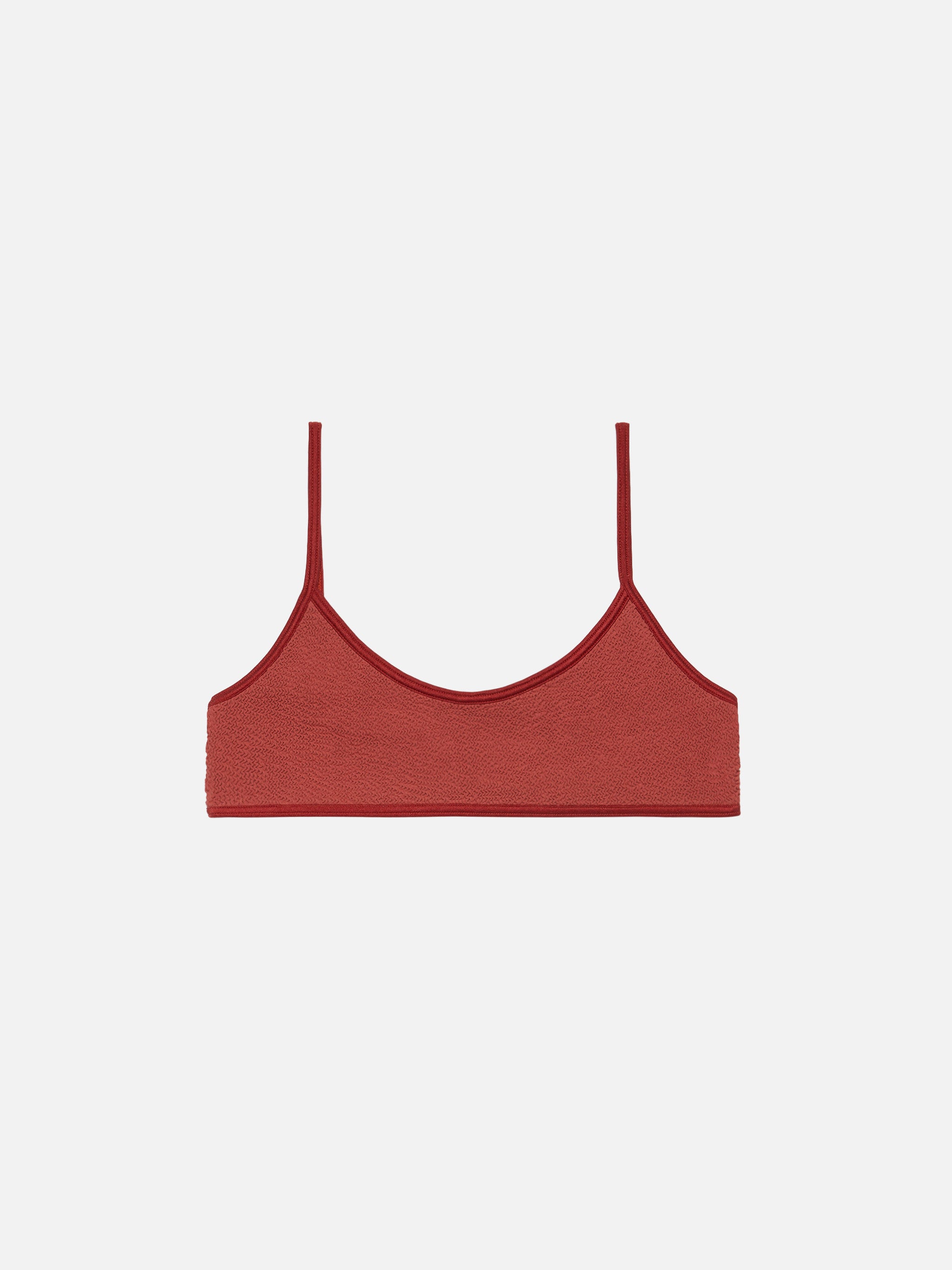 mc2-saint-barth-judy-top-bralette-crinkle-arancio-ruggine image 1