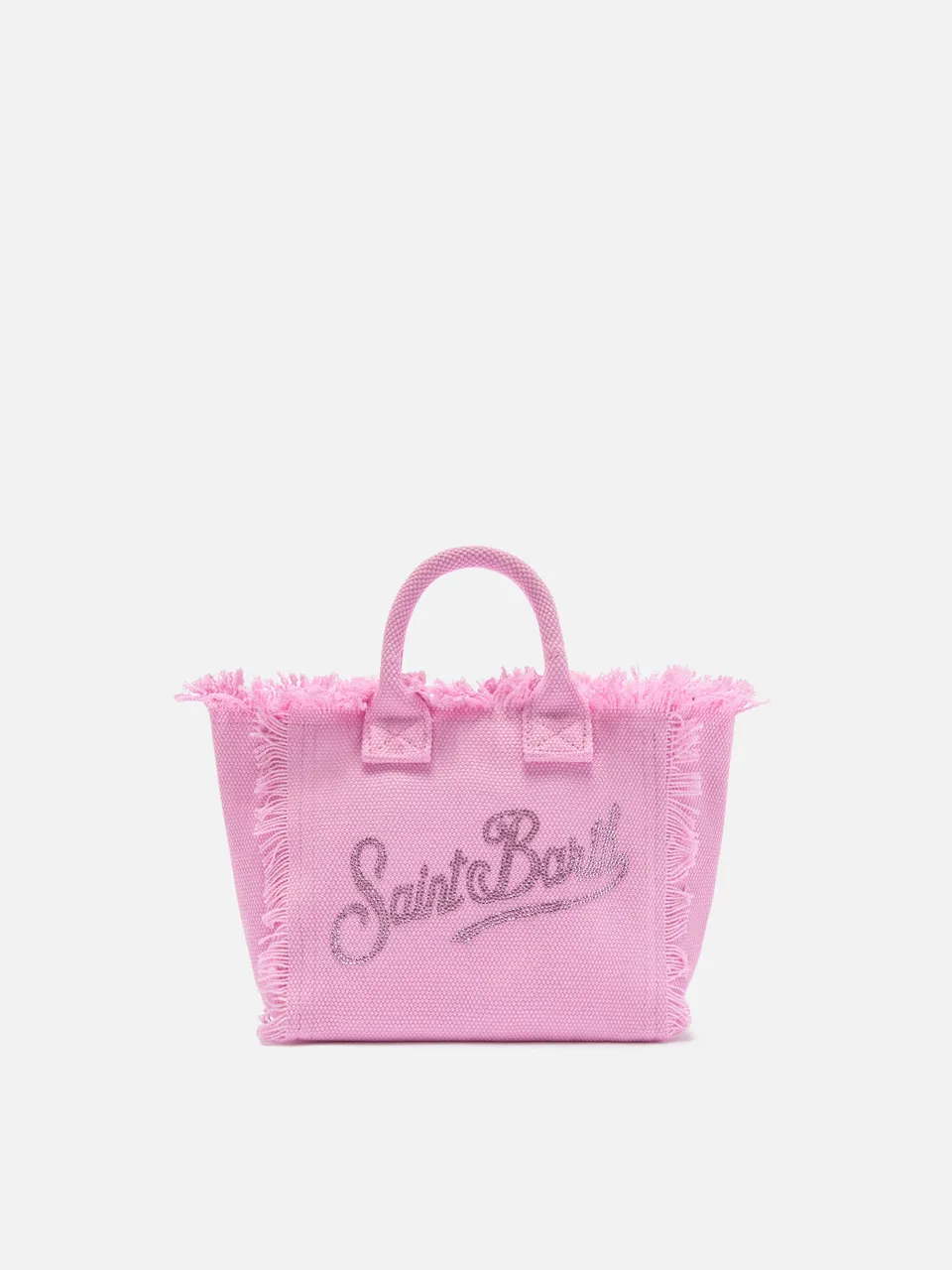 mc2-saint-barth-vanity-mini-borsa-in-canvas-rosa-logo-strass image 1