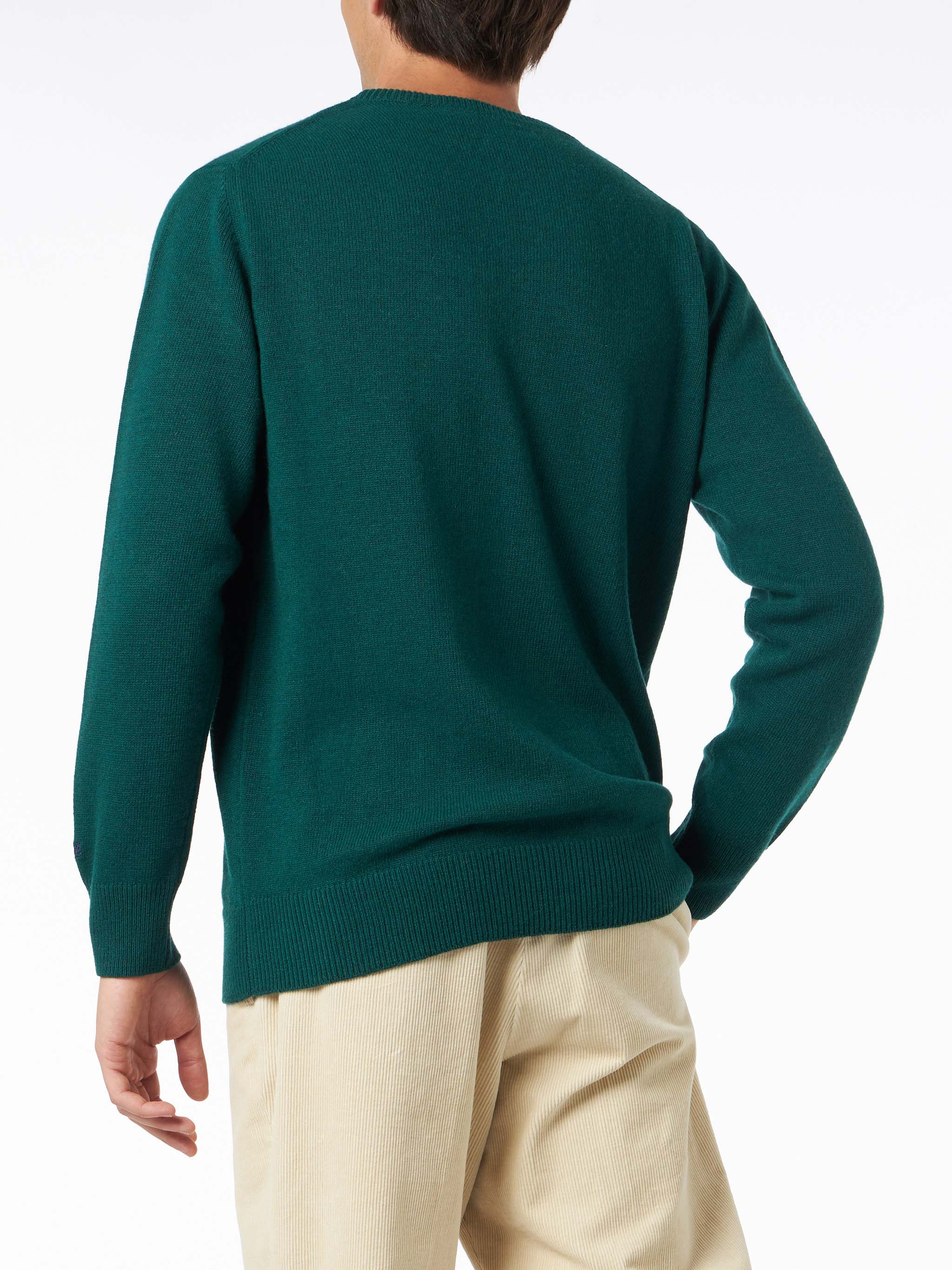 mc2-saint-barth-heron-maglia-uomo-misto-lana-verde-jacquard-courma-montagne image 3
