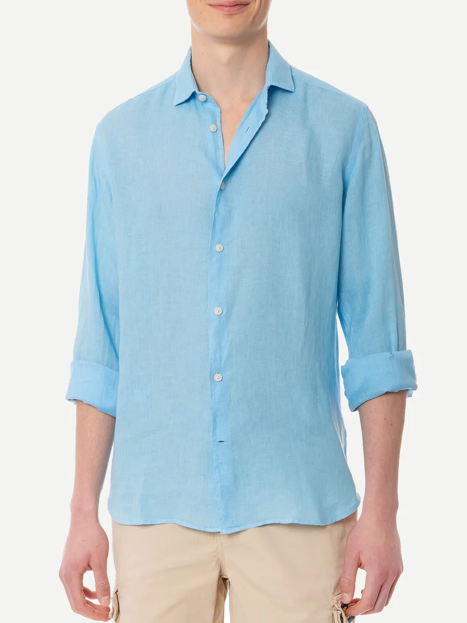 mc2-saint-barth-pamplona-camicia-uomo-in-puro-lino-azzurro image 1
